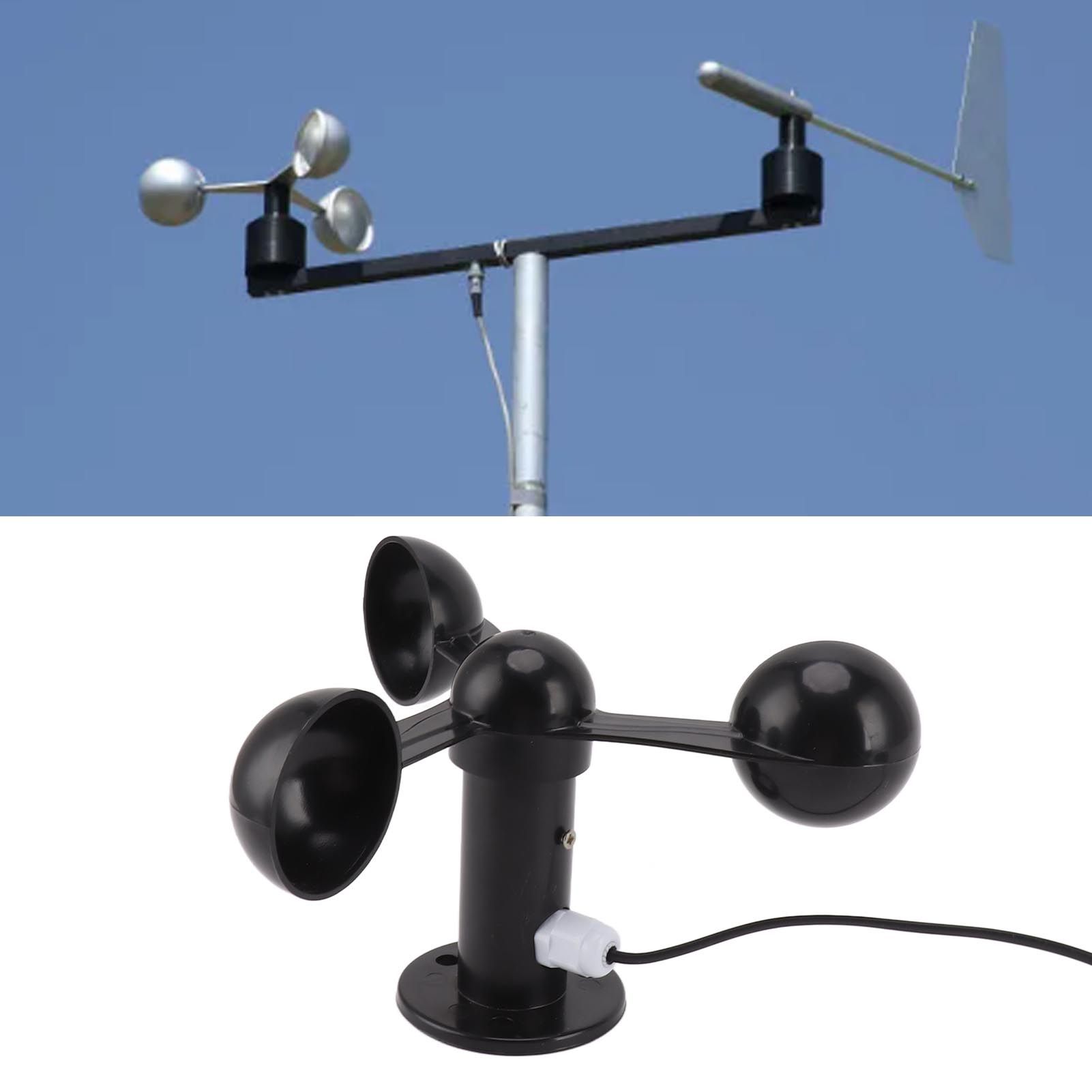 Anemometer Sensor Wind Speeds Cup with 8M Waterproof Cable 4cm Mounting Hole view 12