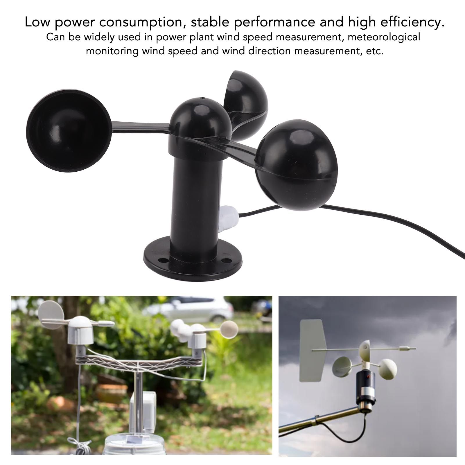 Anemometer Sensor Wind Speeds Cup with 8M Waterproof Cable 4cm Mounting Hole view 14