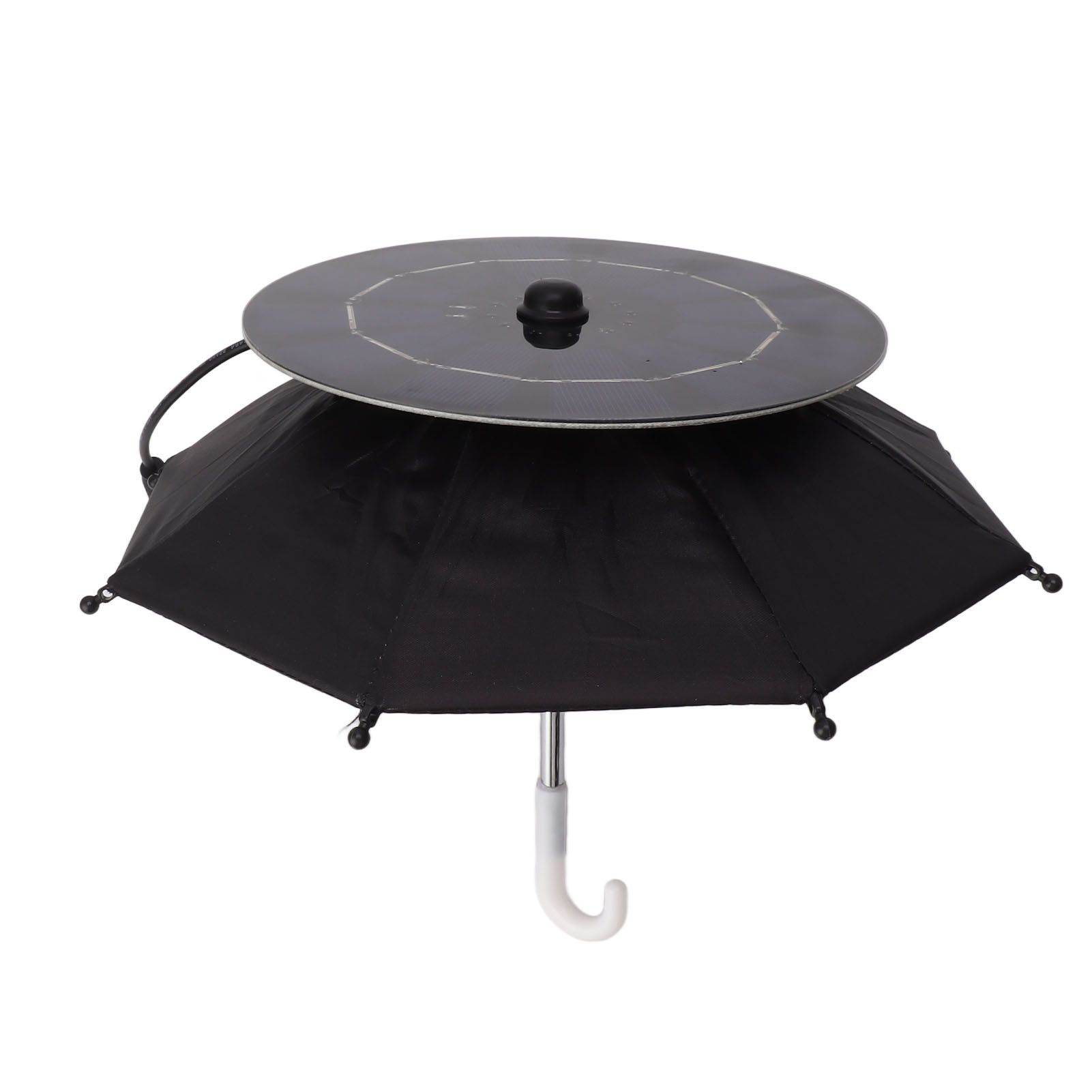 10W Solar Panel Phone Umbrella Rain Protection Phone Stand Charging Umbrella — image 1