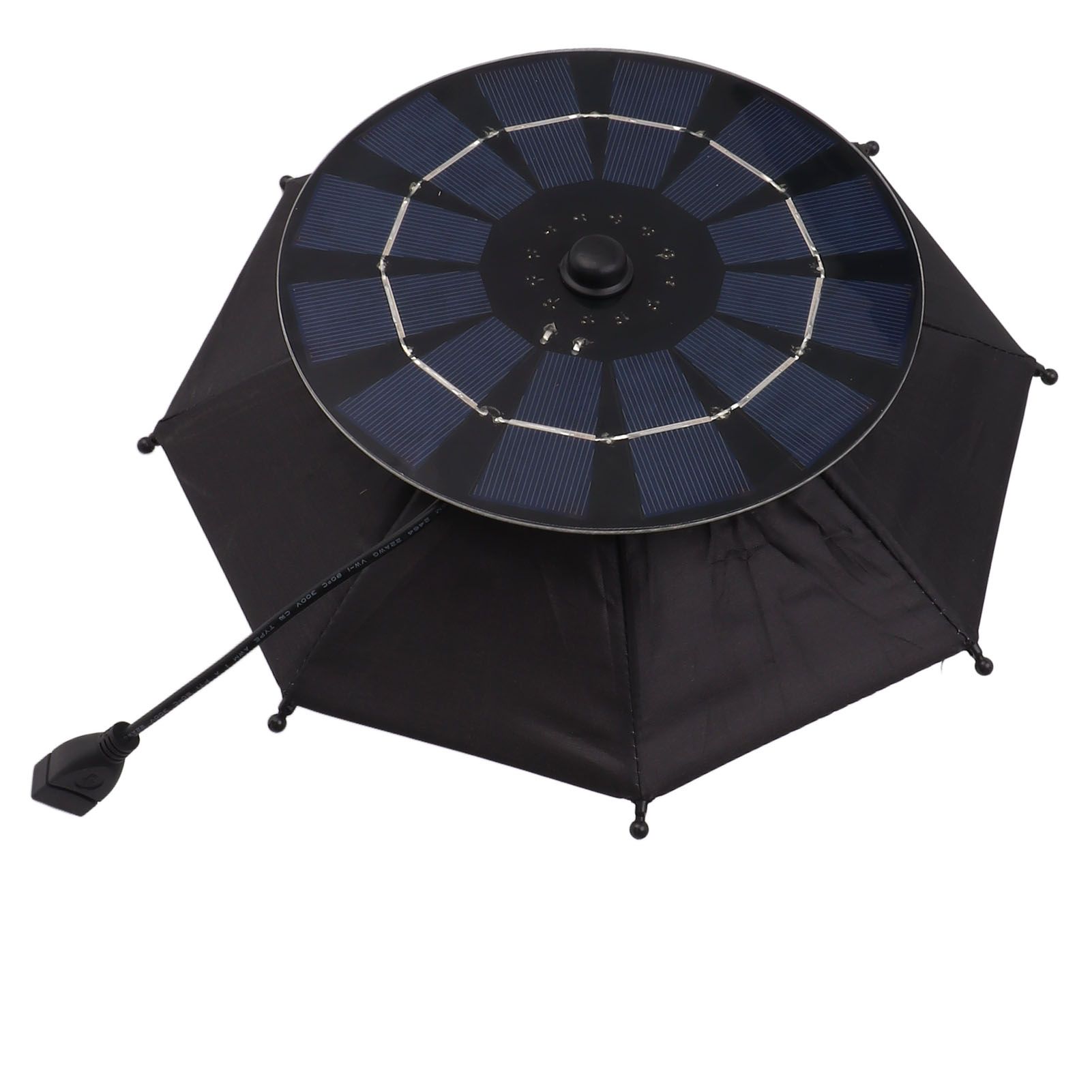 10W Solar Panel Phone Umbrella Rain Protection Phone Stand Charging Umbrella view 2