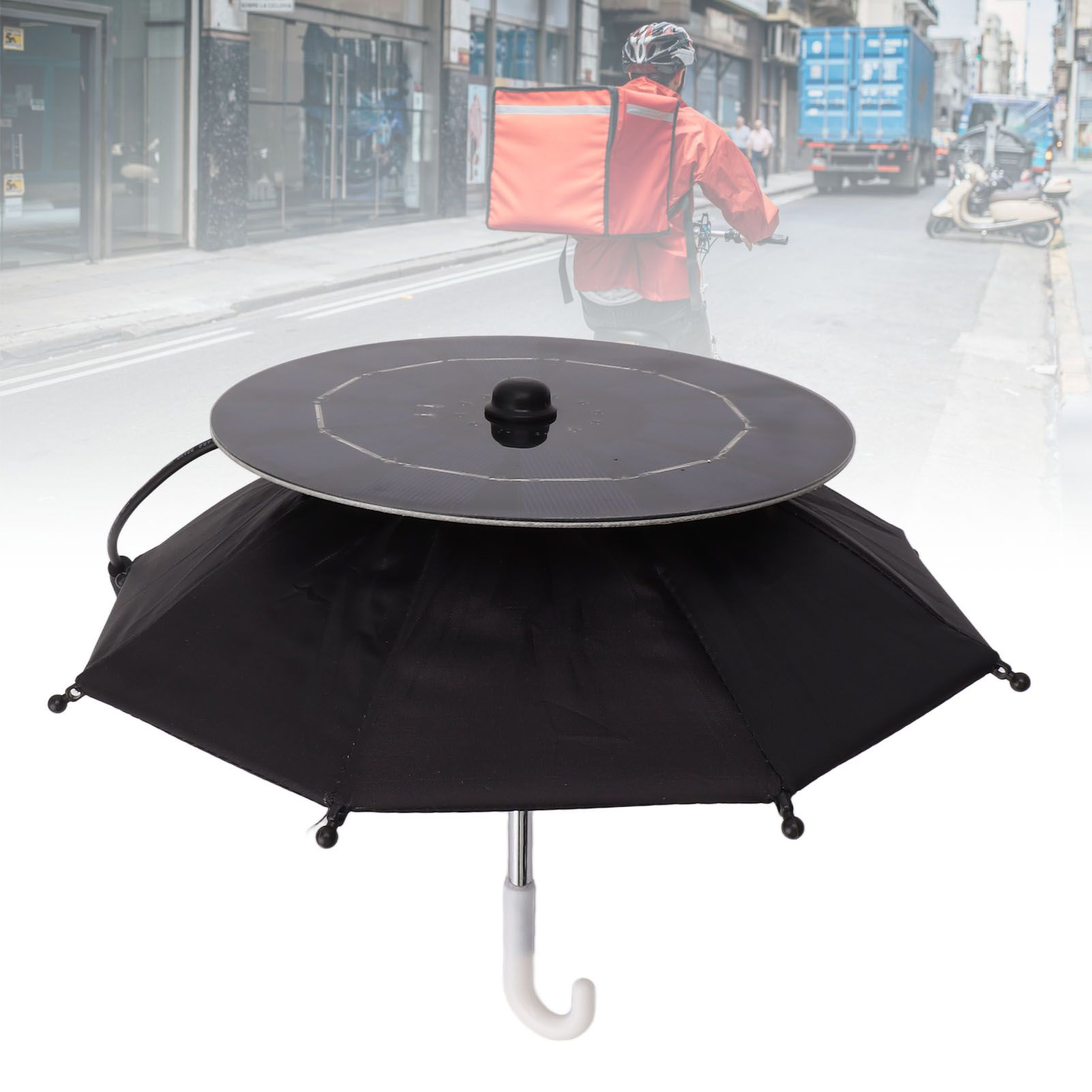 10W Solar Panel Phone Umbrella Rain Protection Phone Stand Charging Umbrella view 11