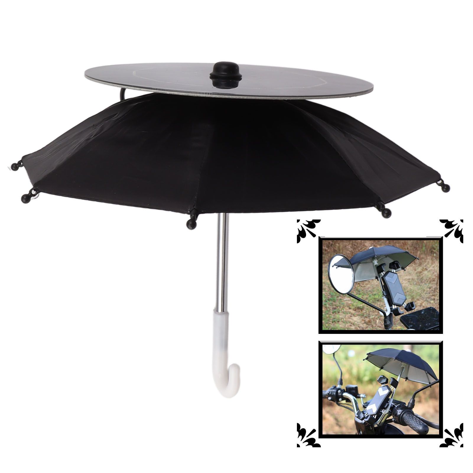 10W Solar Panel Phone Umbrella Rain Protection Phone Stand Charging Umbrella view 12