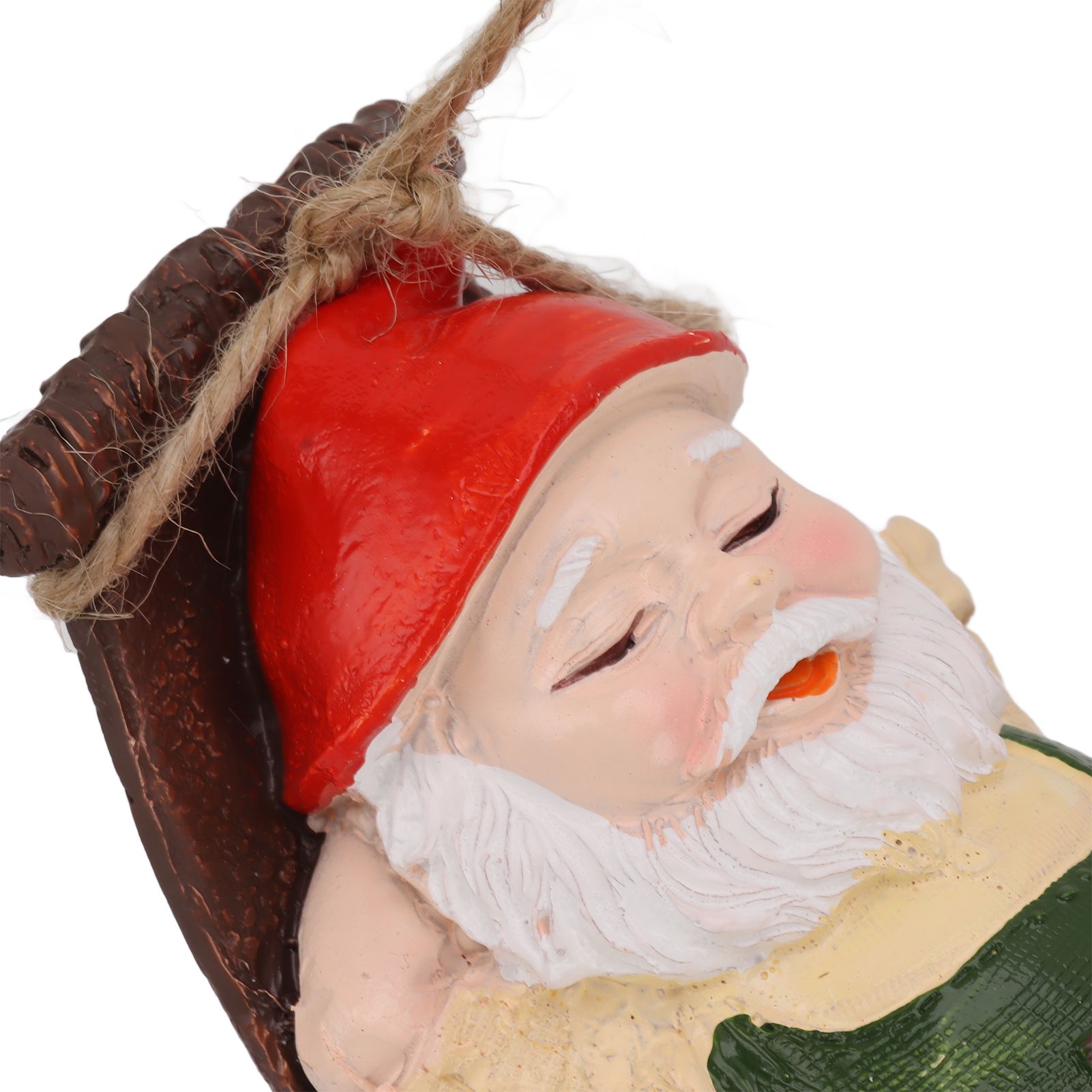 Dwarf Swing Sculpture Ornaments Resin and Twine Lovely 7.5in Resin Dwarf Swing view 13