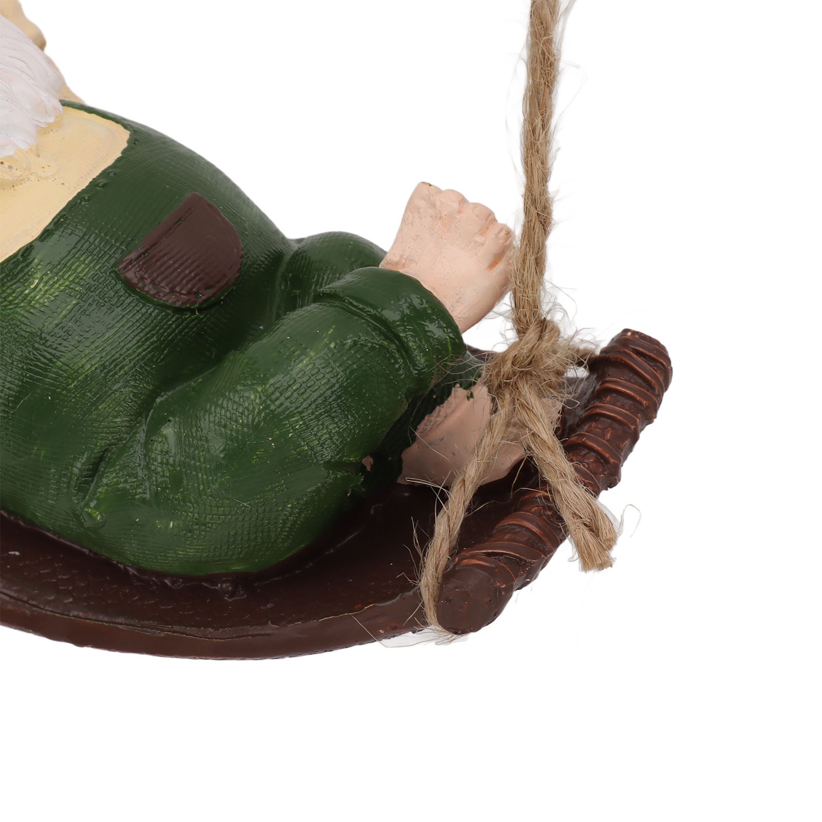 Dwarf Swing Sculpture Ornaments Resin and Twine Lovely 7.5in Resin Dwarf Swing view 14
