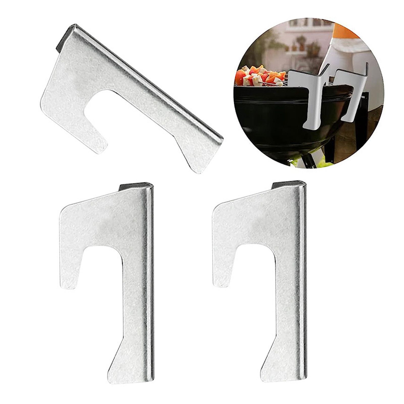 4 PCS Grill Heat Plate Spacers Easy To Install Rustproof Universal Stainless view 11