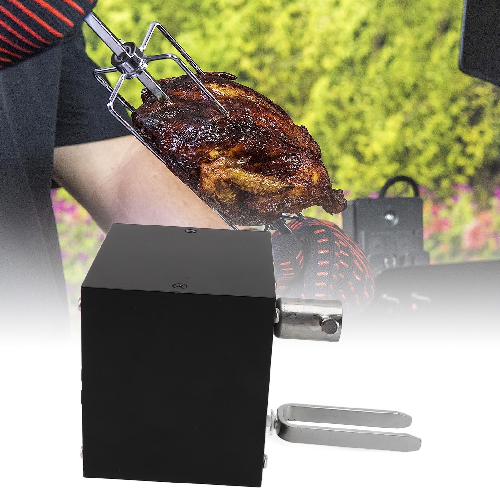 High Torsion Aluminum Grill Motor 70KG Load Dual Purpose Grill Motor With 1.5m view 12