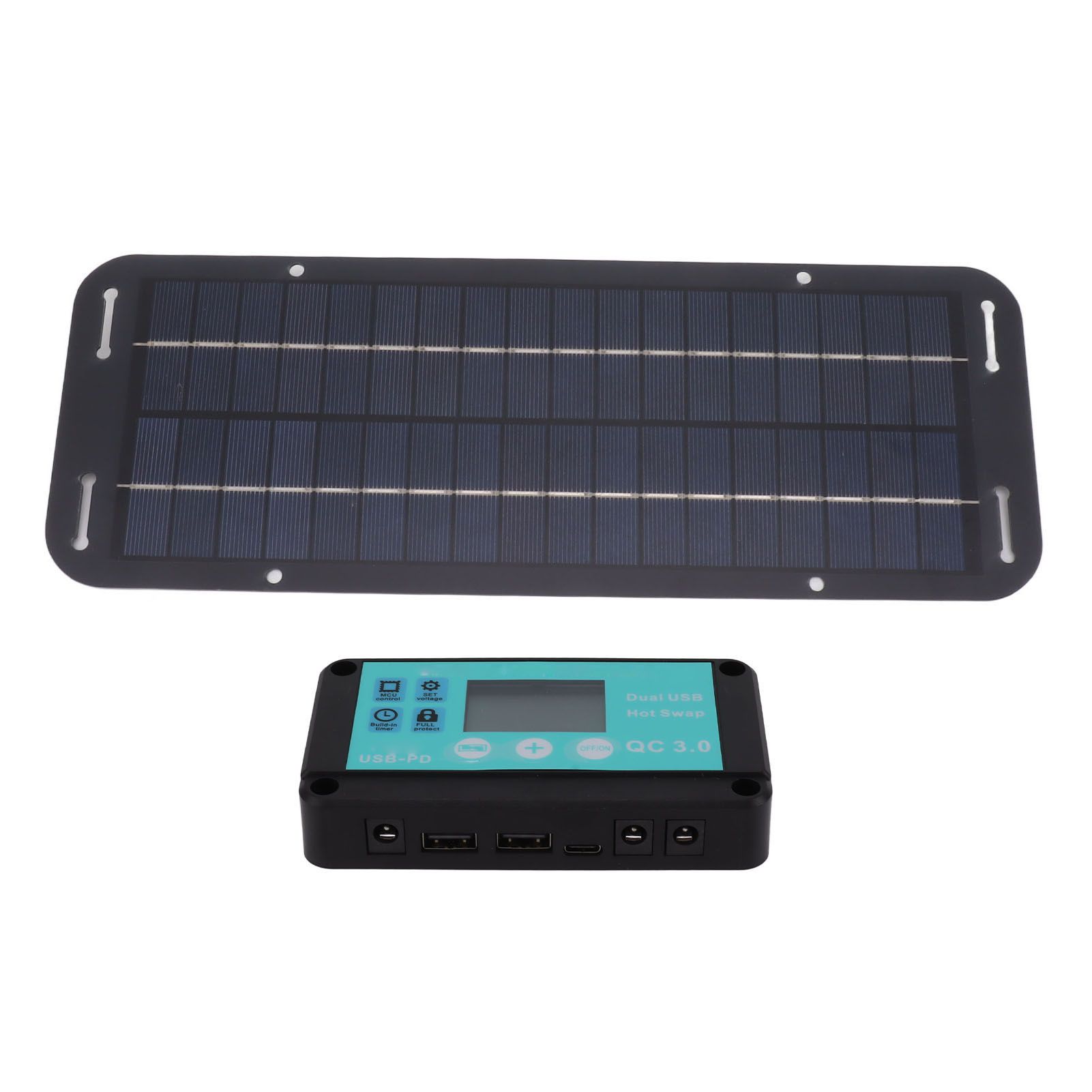 20W Solar Panel Black Solar Cell with Waterproof MPPT Controller for RV Home view 7