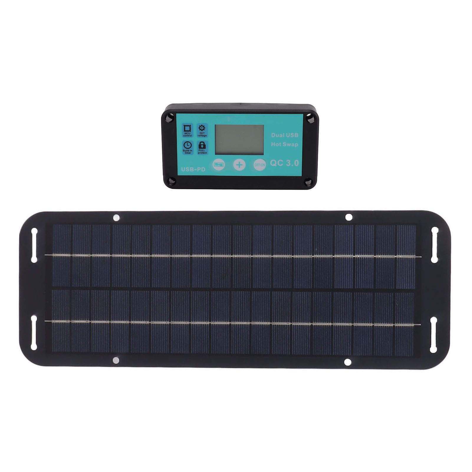 20W Solar Panel Black Solar Cell with Waterproof MPPT Controller for RV Home view 8