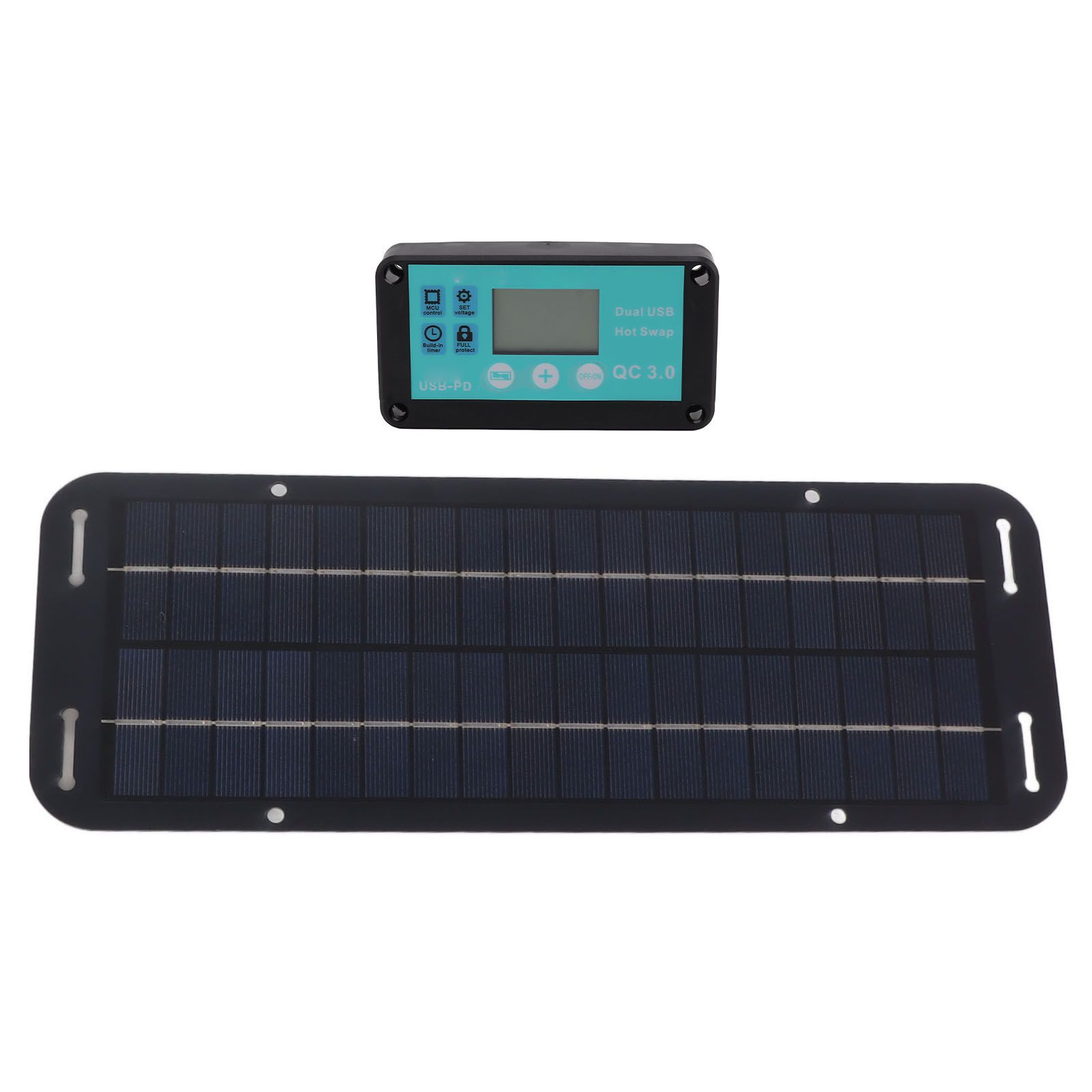 20W Solar Panel Black Solar Cell with Waterproof MPPT Controller for RV Home view 9