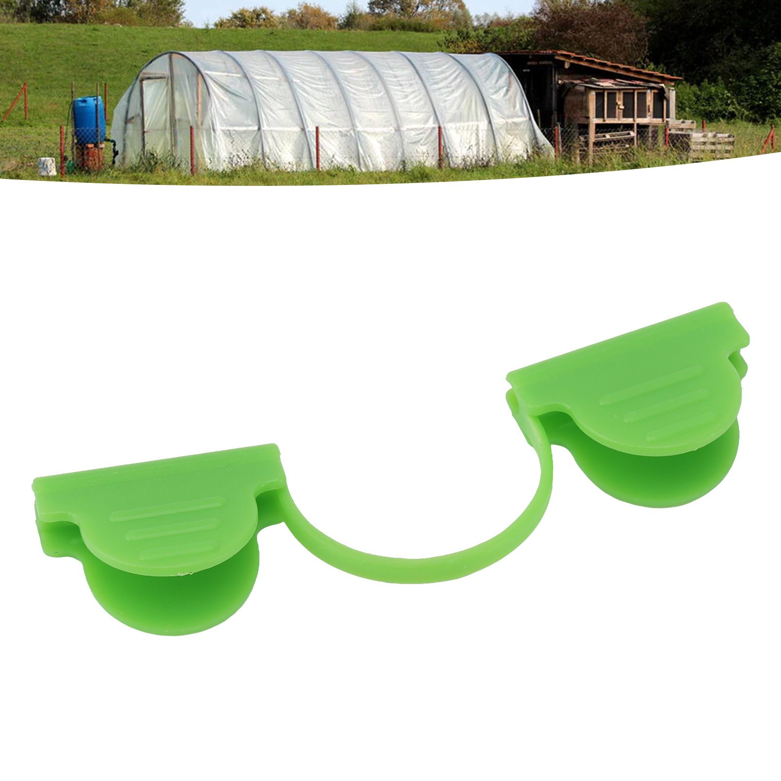 100PCS Greenhouse Arch Frame Double Head Plastic Clip Heating Press Film Clip view 12