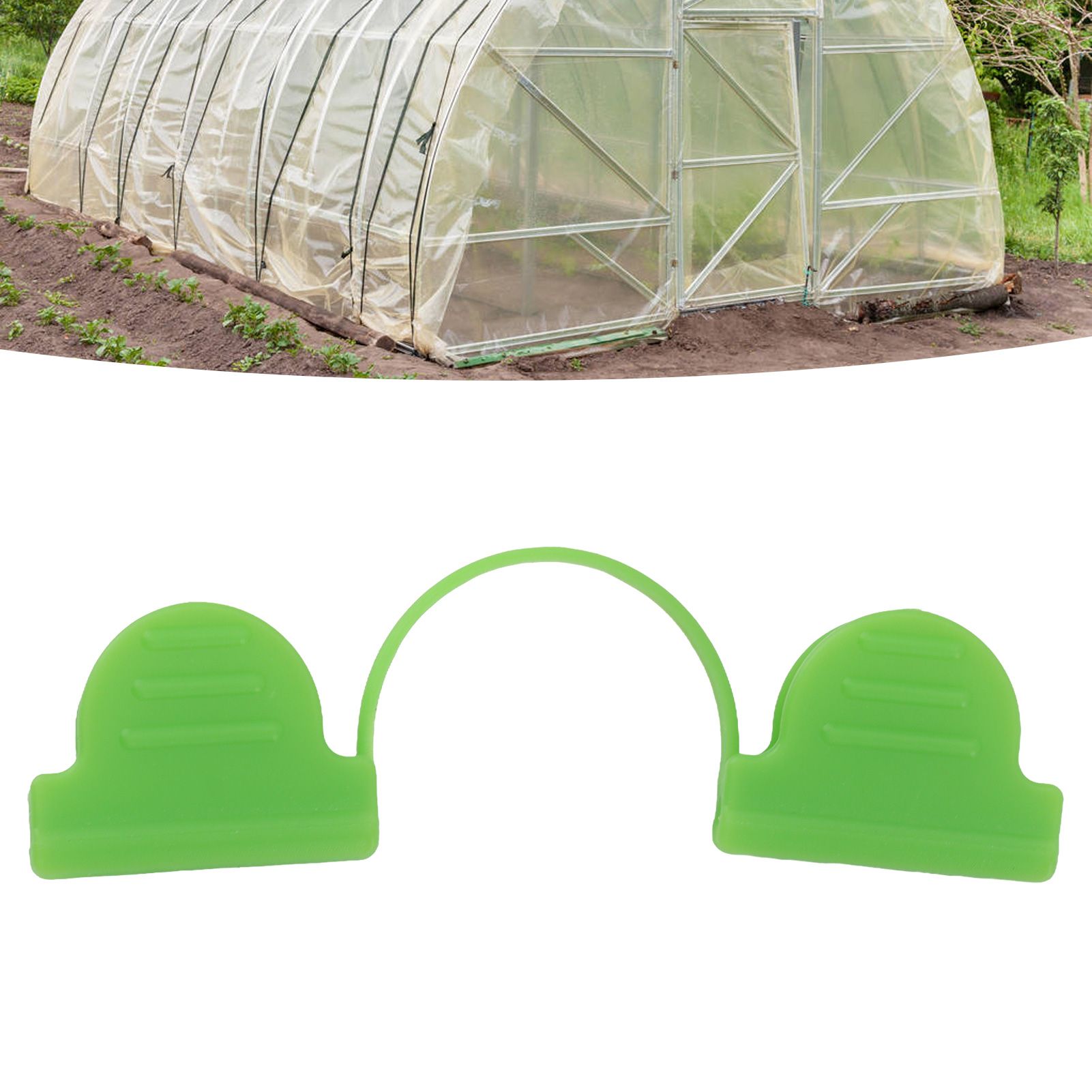 100PCS Greenhouse Arch Frame Double Head Plastic Clip Heating Press Film Clip view 11