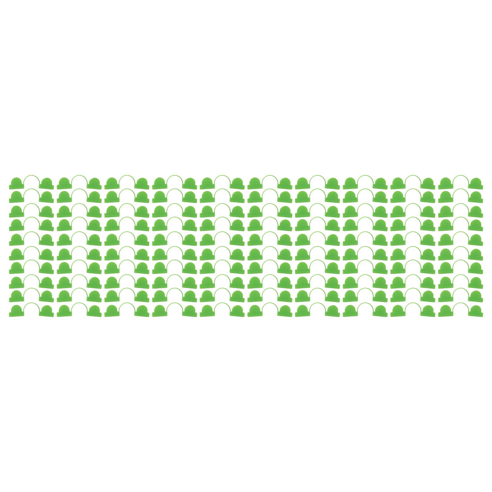 100PCS Greenhouse Arch Frame Double Head Plastic Clip Heating Press Film Clip