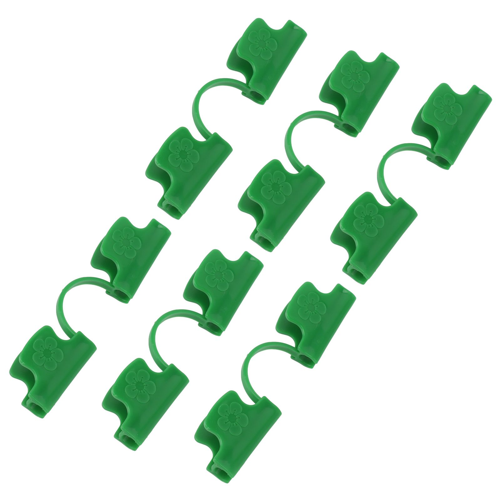 50Pcs Greenhouse Clamp PE Plastic 2 Head Plant Film Clamp Soil Sheet Clip for view 4