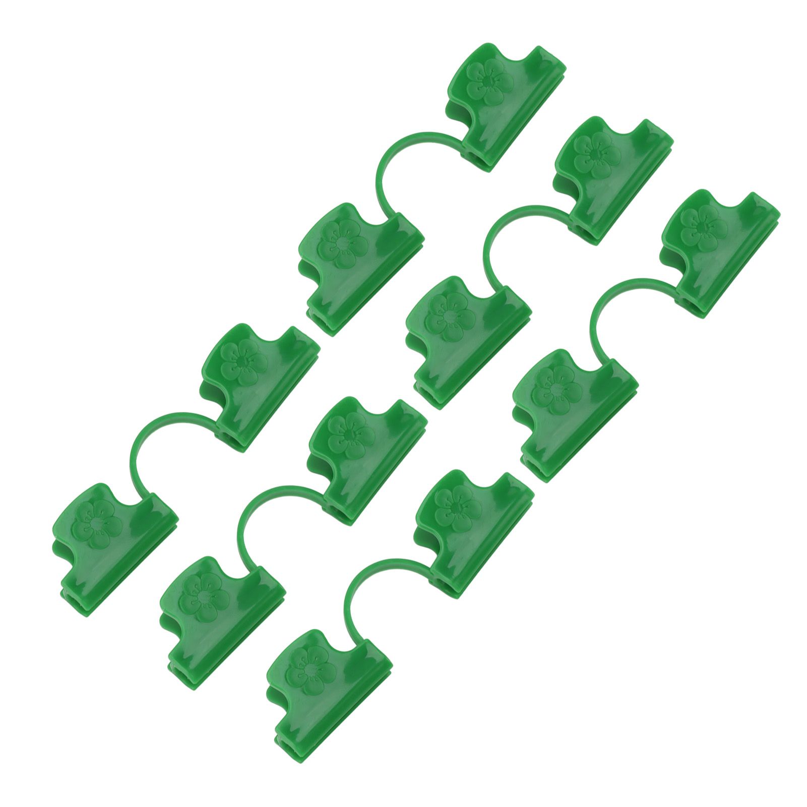 50Pcs Greenhouse Clamp PE Plastic 2 Head Plant Film Clamp Soil Sheet Clip for view 5