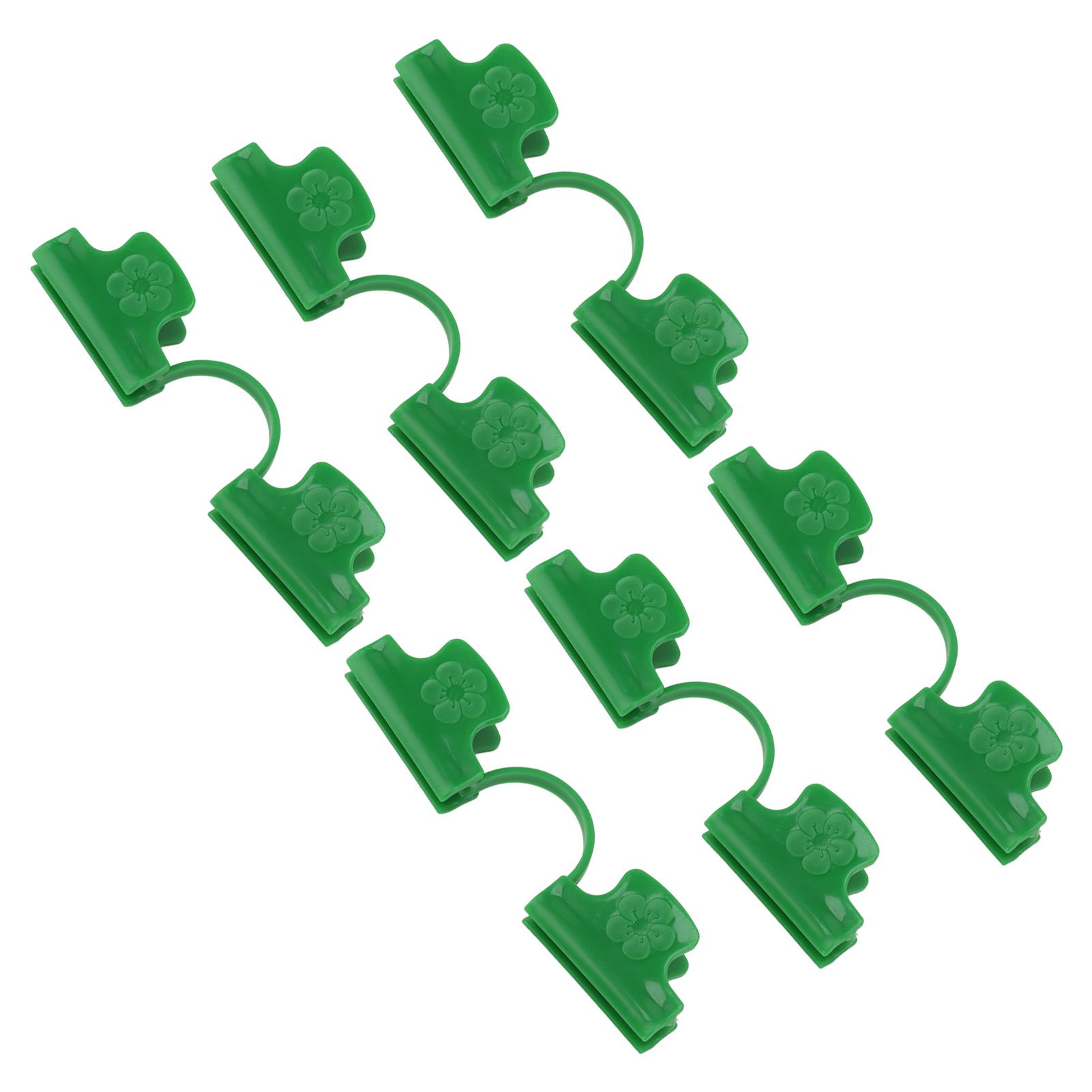 50Pcs Greenhouse Clamp PE Plastic 2 Head Plant Film Clamp Soil Sheet Clip for view 9