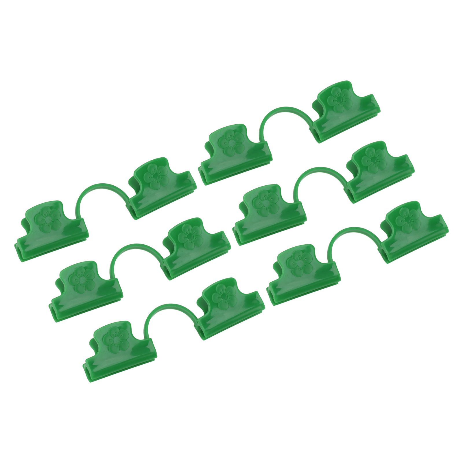50Pcs Greenhouse Clamp PE Plastic 2 Head Plant Film Clamp Soil Sheet Clip for view 6