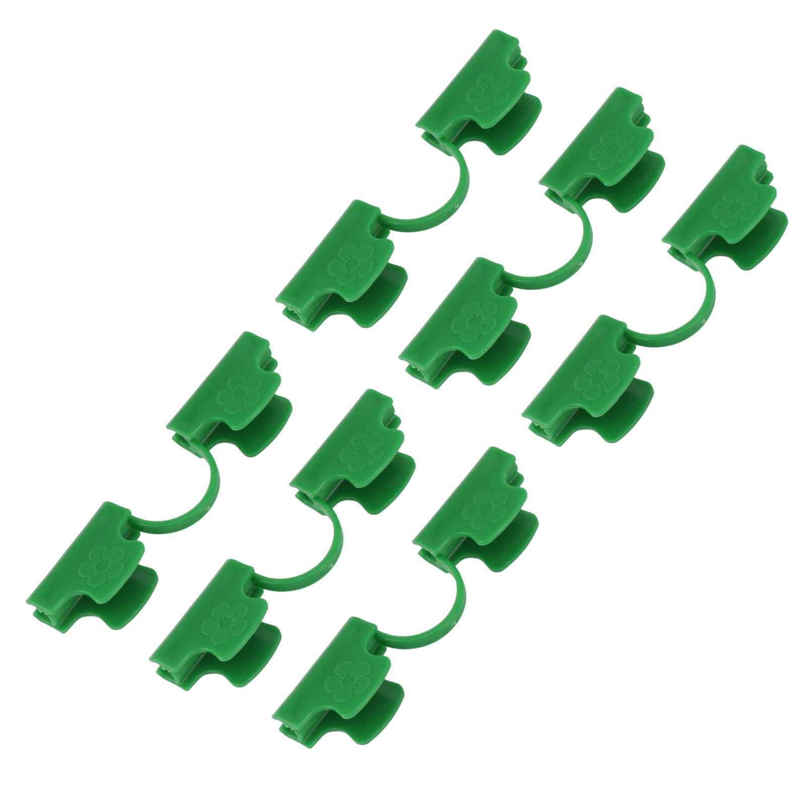 50Pcs Greenhouse Clamp PE Plastic 2 Head Plant Film Clamp Soil Sheet Clip for view 7