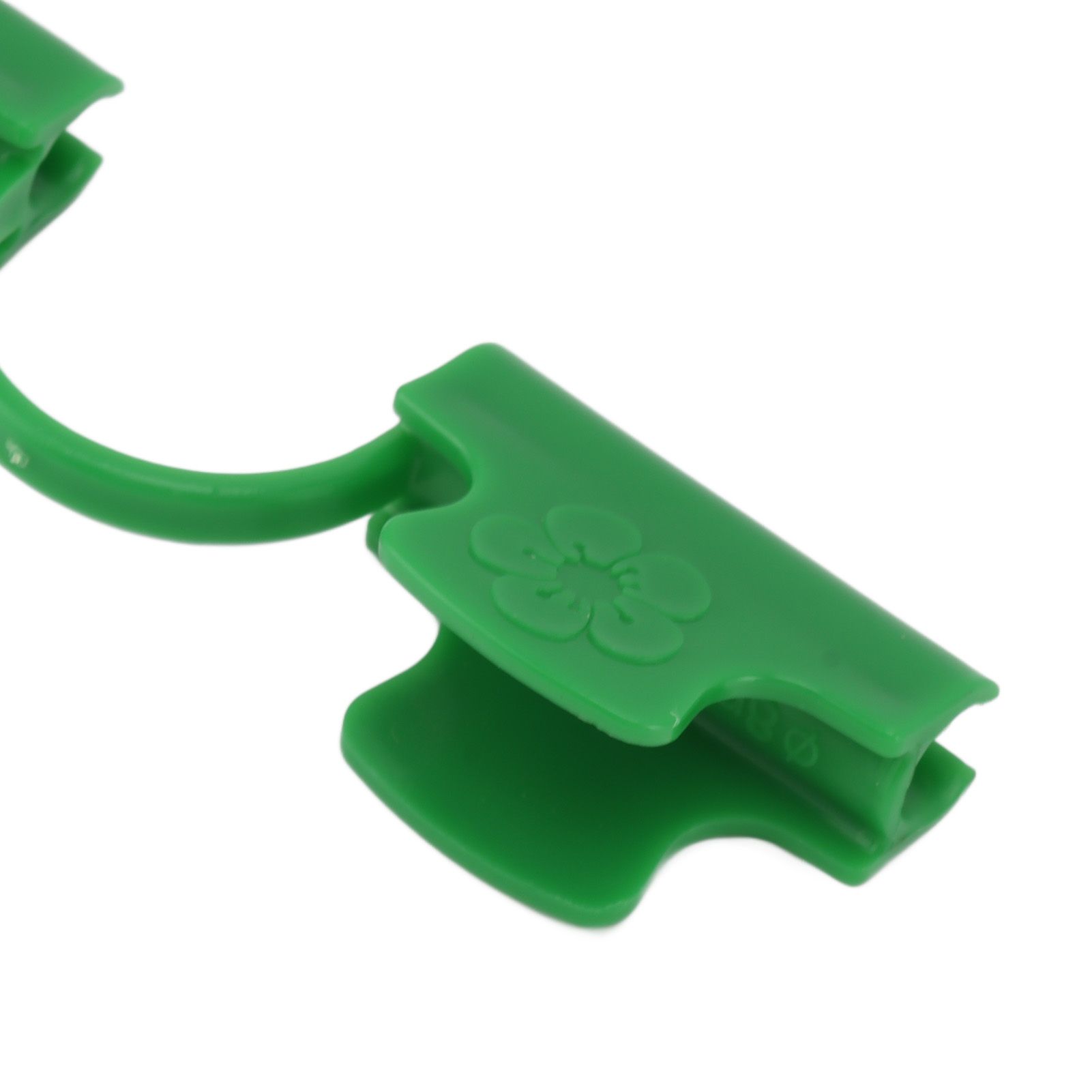 50Pcs Greenhouse Clamp PE Plastic 2 Head Plant Film Clamp Soil Sheet Clip for view 13