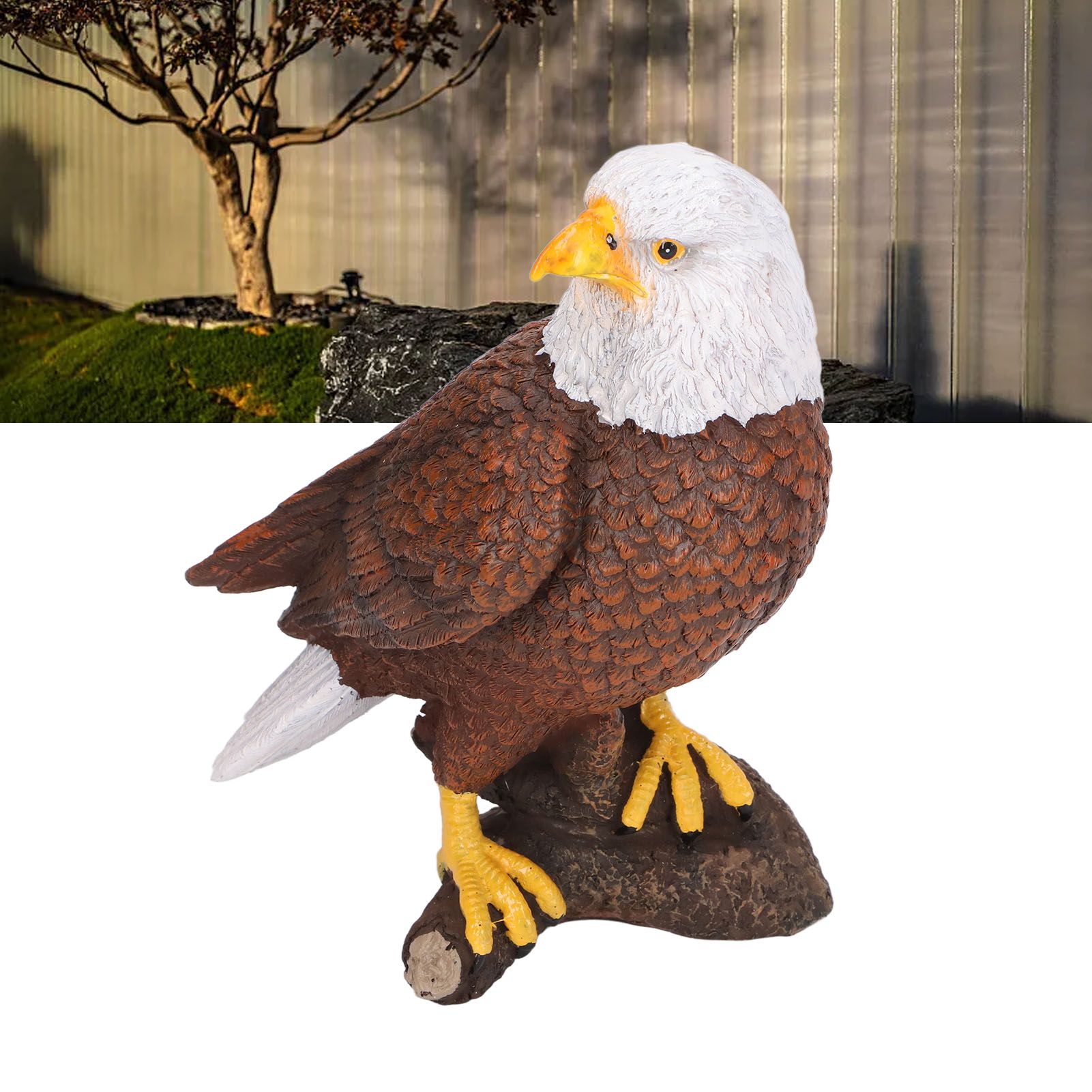 Bald Eagle Statue Head Turn Style Rich Details Stable Durable Resin Patriotic view 11