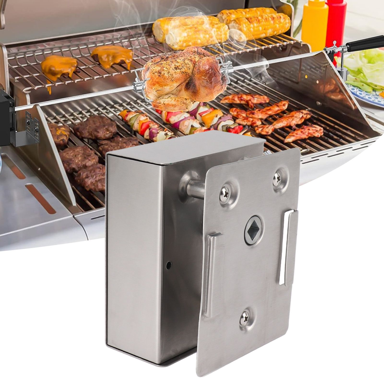 Grill Rotisserie Motor Aluminum Alloy 70KG Load 12V Large Power BBQ DC view 11