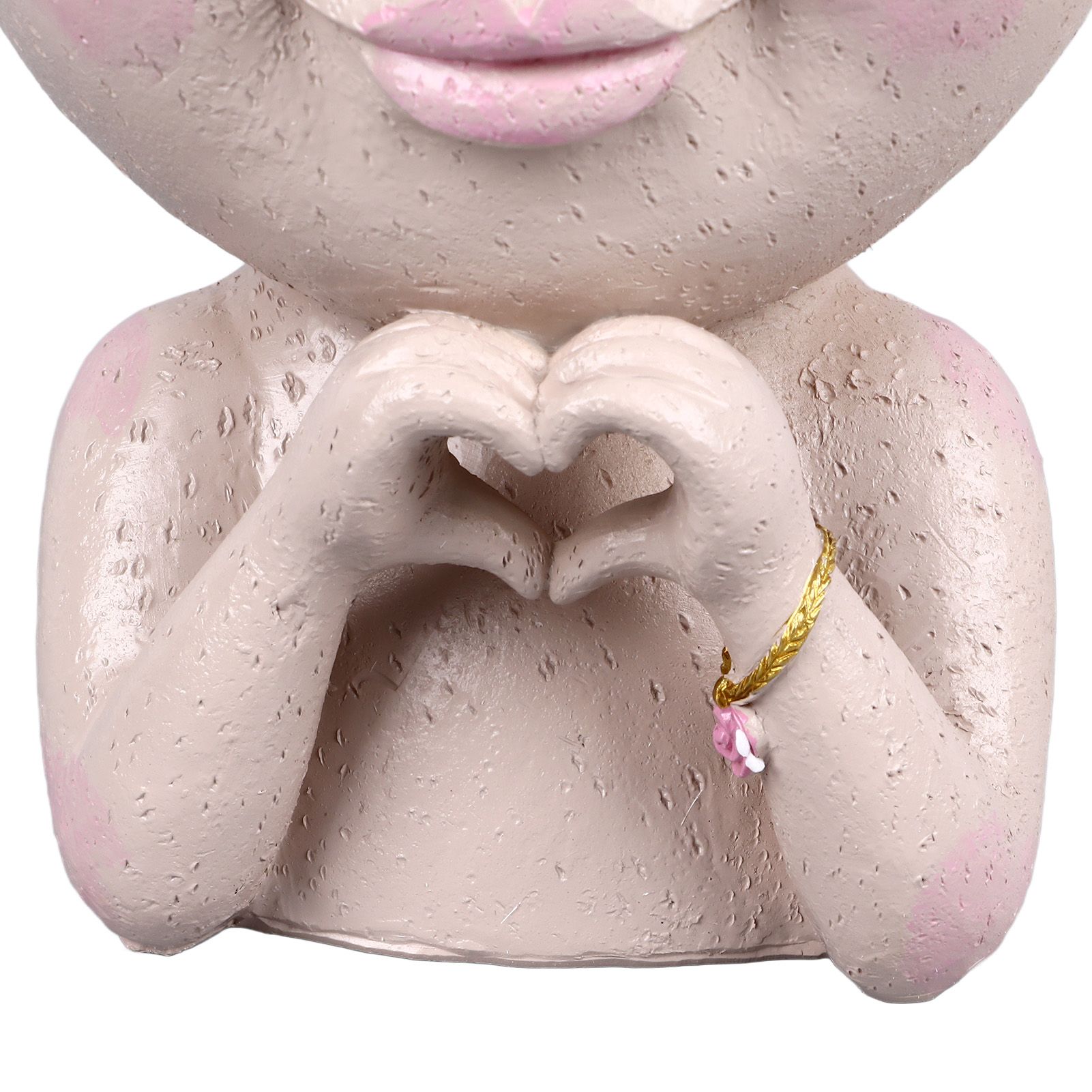 Face Planter Pot Resin Love Style Lady Head Succulent Planter Women Face view 14