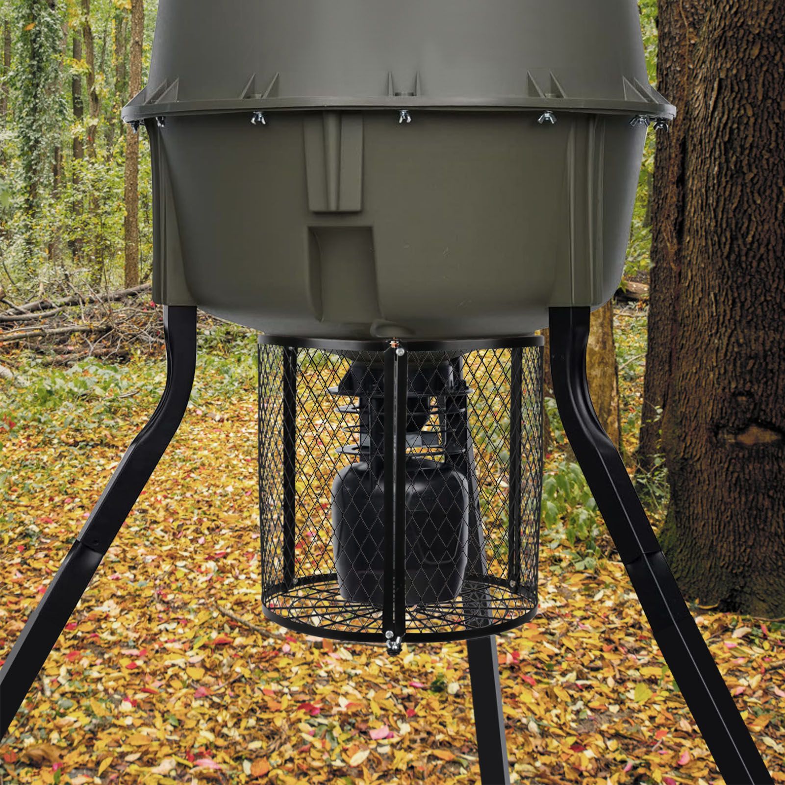 Varmint Feeder Cage Weatherproof Quick Lock Deer Feeder Protective Guards Cage view 11