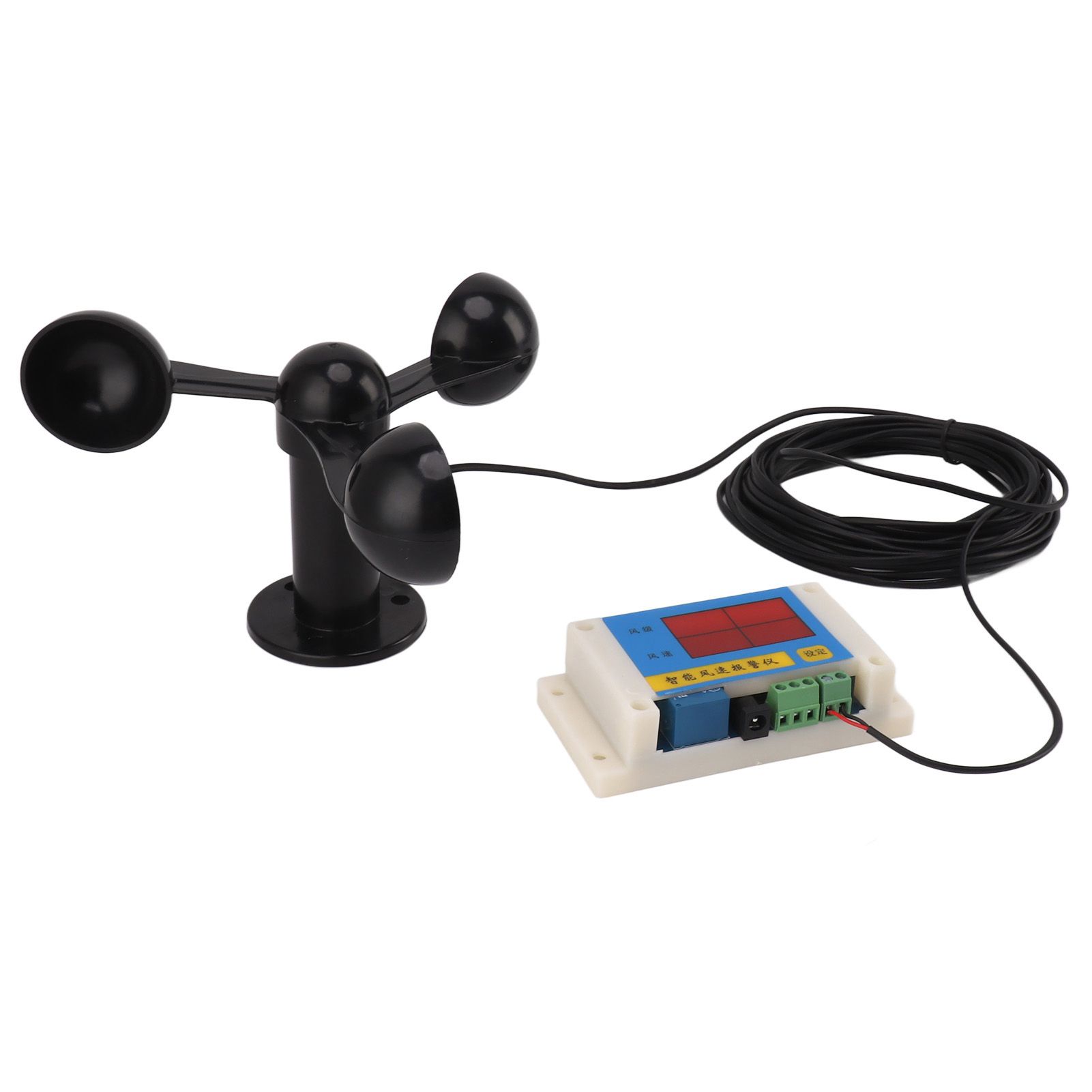 3 Fan Blades Tower Crane Anemometer 3 Blades USB 5V High Accuracy 2‑12 Lever view 2
