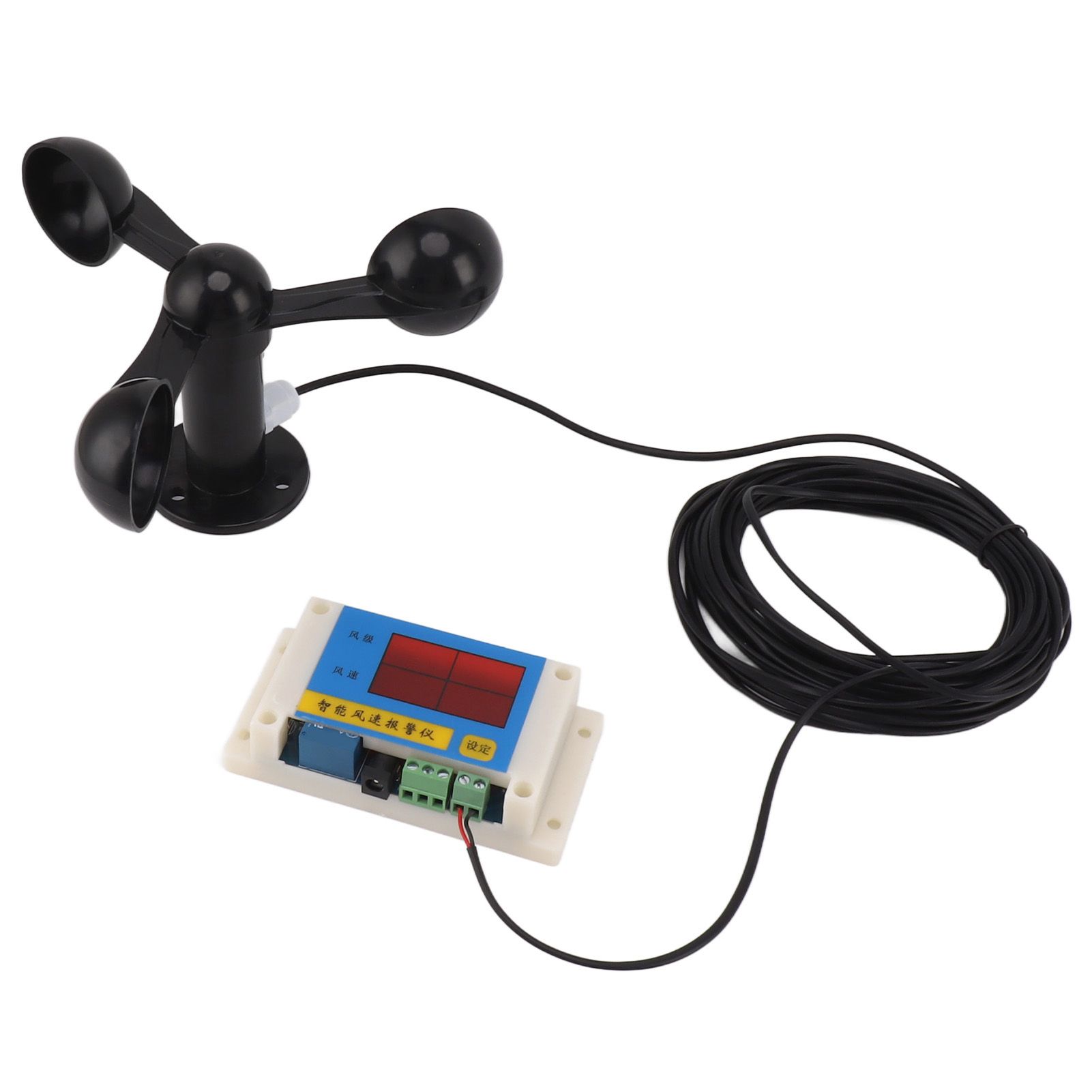 3 Fan Blades Tower Crane Anemometer 3 Blades USB 5V High Accuracy 2‑12 Lever view 5