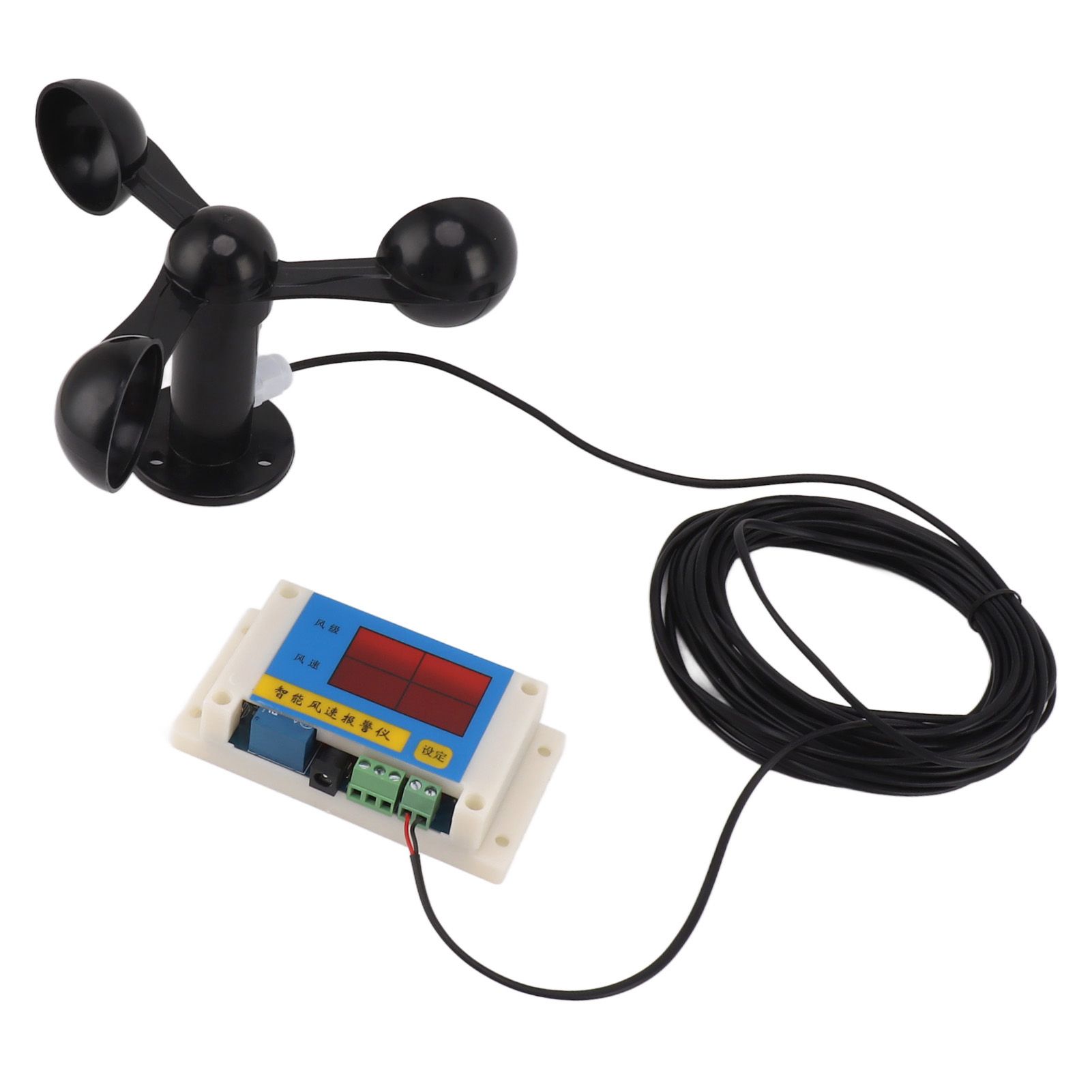3 Fan Blades Tower Crane Anemometer 3 Blades USB 5V High Accuracy 2‑12 Lever view 7