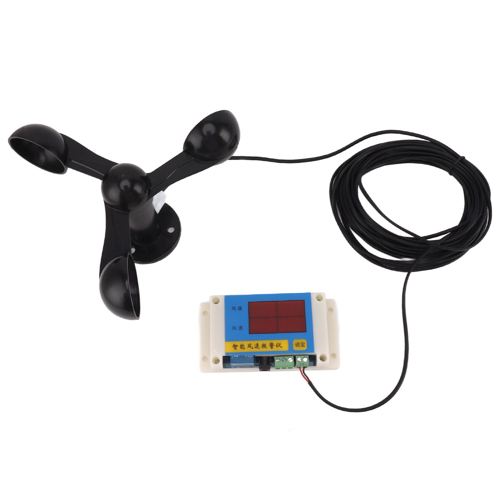3 Fan Blades Tower Crane Anemometer 3 Blades USB 5V High Accuracy 2‑12 Lever view 9
