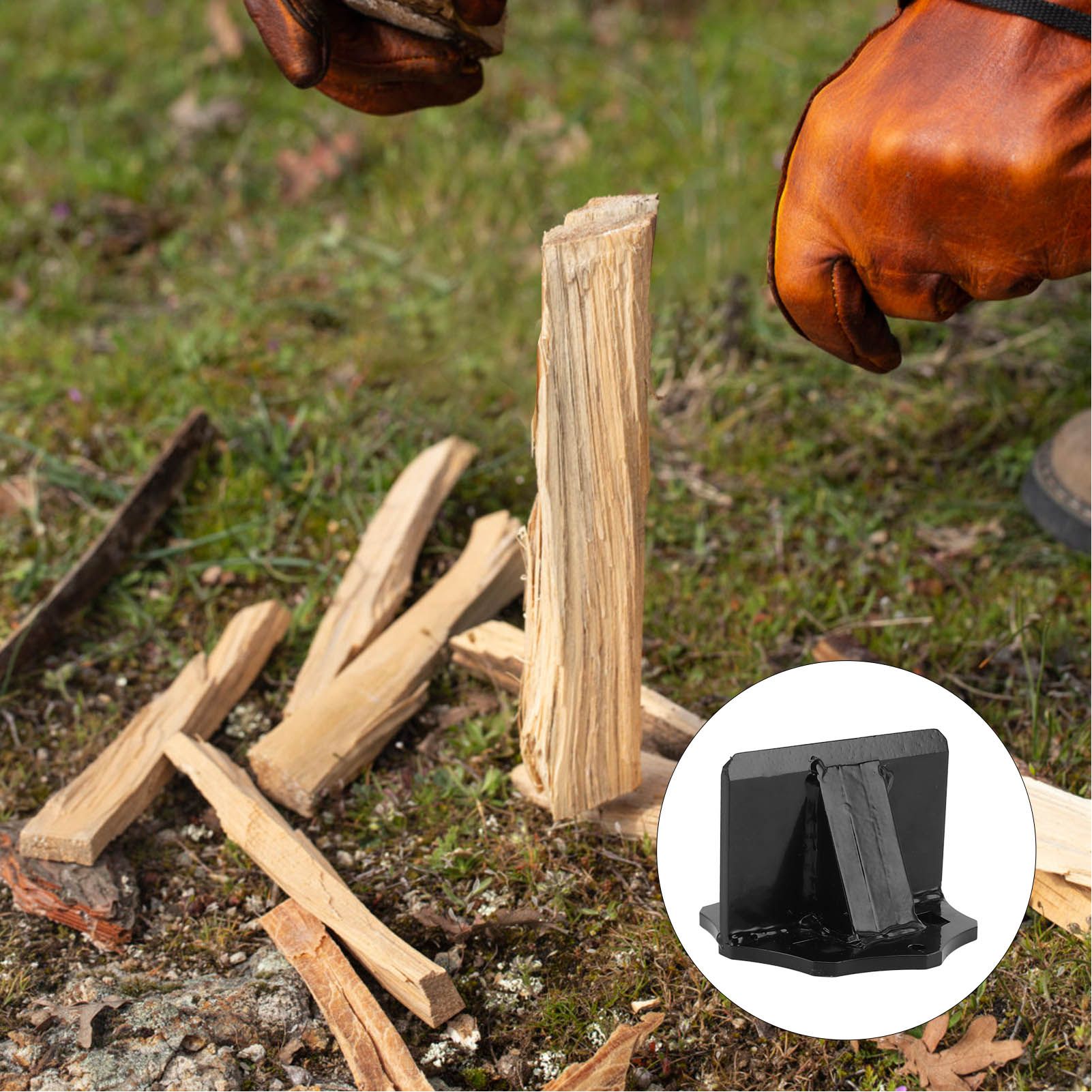 Firewood Splitter Portable Kindling Splitter Log Wood Splitting Opening Tool view 12