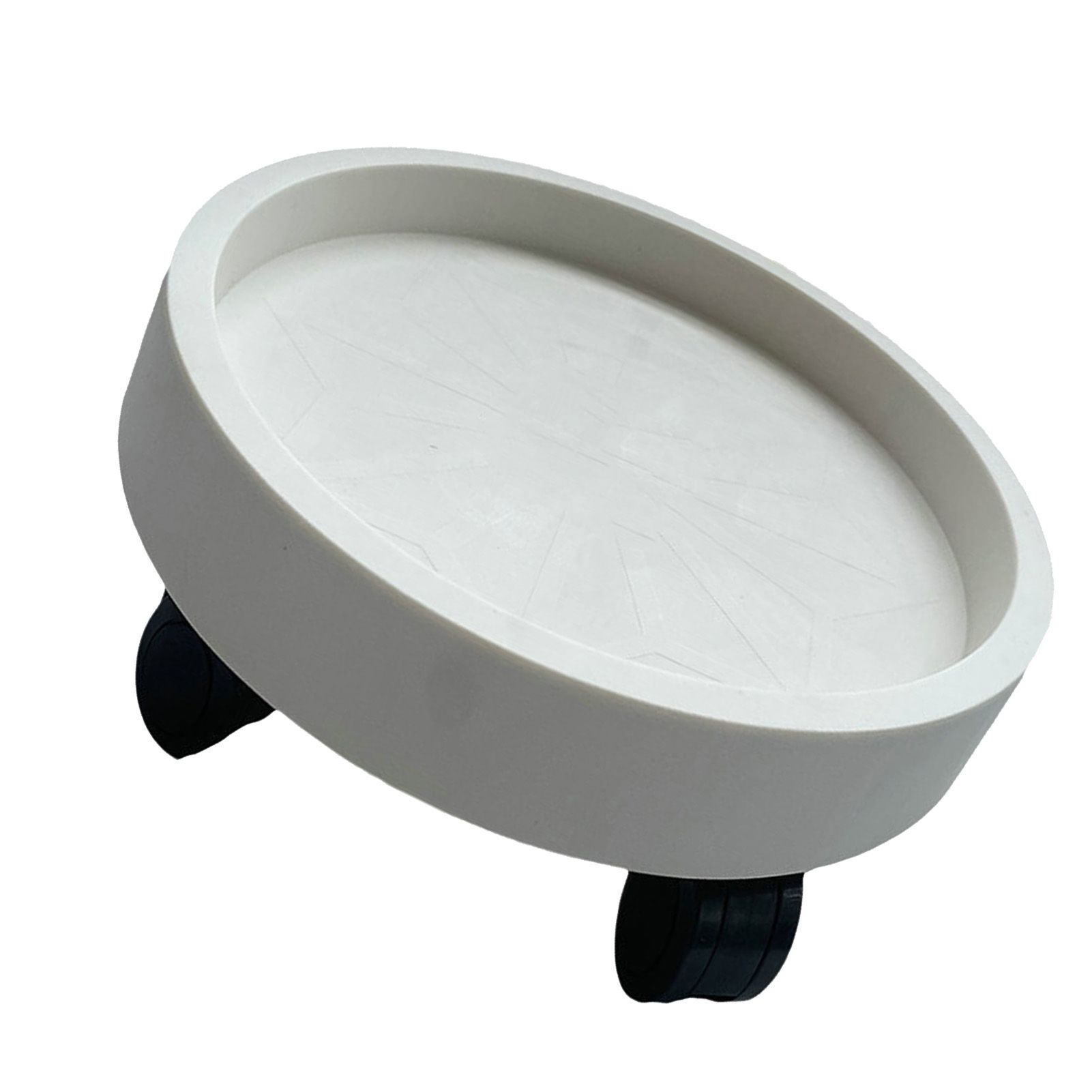 Flower Pot Tray Wheels Round Shape Removable Rotating Wheels Plant Stand for view 3