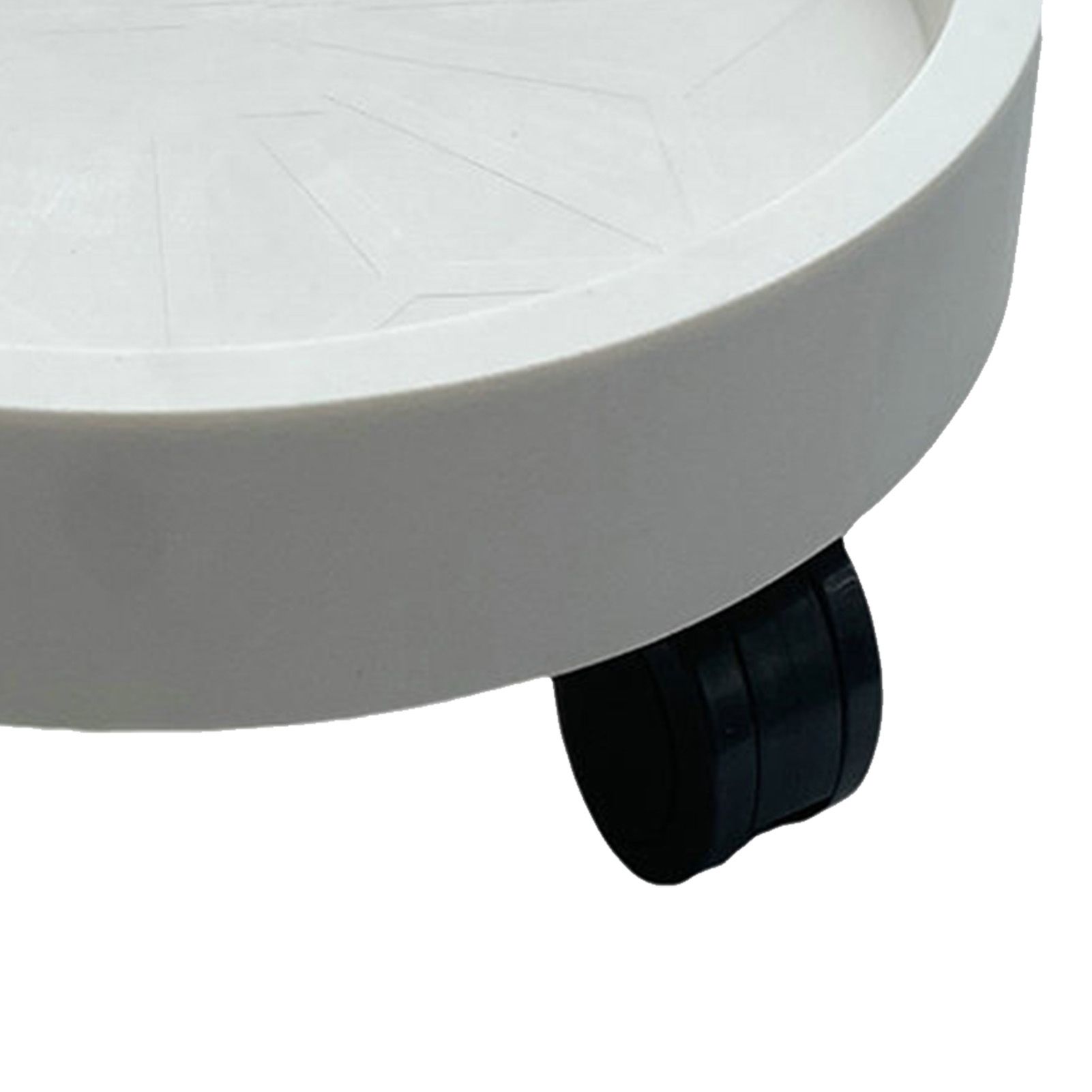 Flower Pot Tray Wheels Round Shape Removable Rotating Wheels Plant Stand for view 7