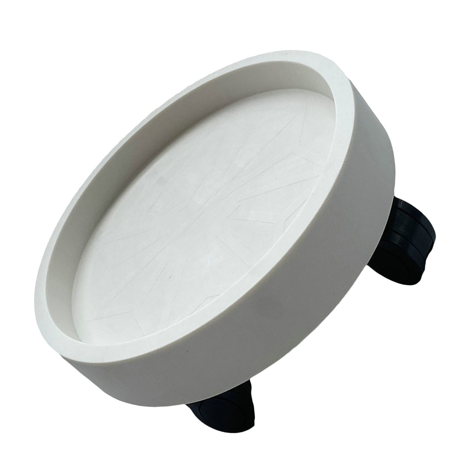 Flower Pot Tray Wheels Round Shape Removable Rotating Wheels Plant Stand for view 10