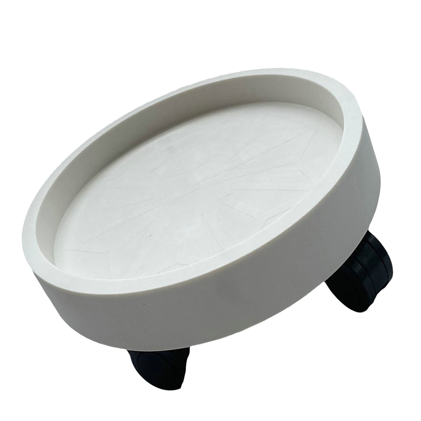 Flower Pot Tray Wheels Round Shape Removable Rotating Wheels Plant Stand for view 4