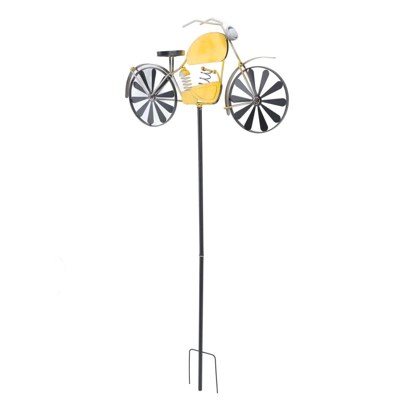 Motorcycle Wind Spinners Motorcycle Garden Spinner Vintage Style Stake view 2