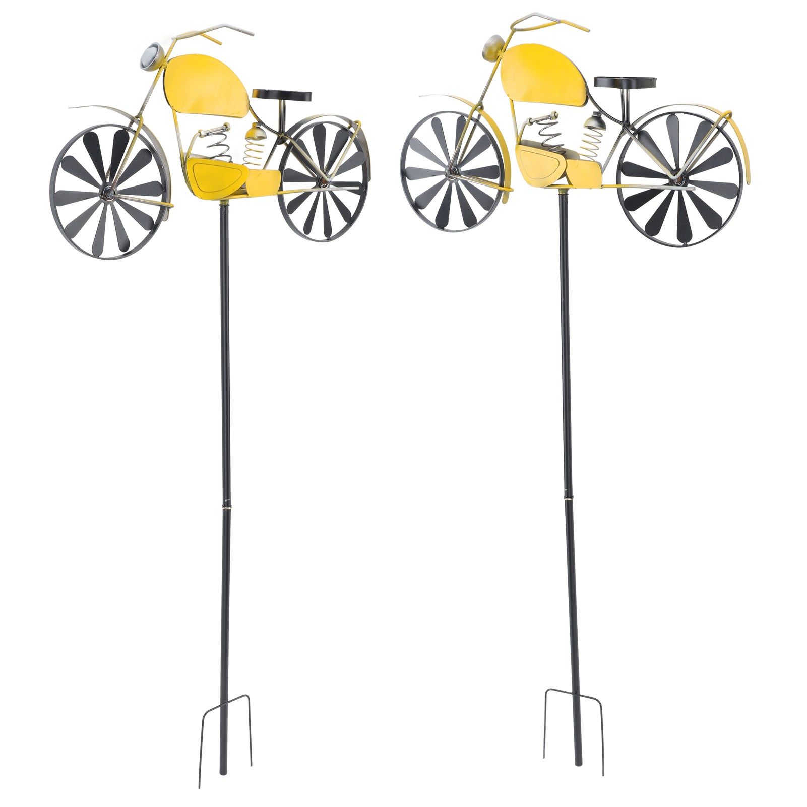 Motorcycle Wind Spinners Motorcycle Garden Spinner Vintage Style Stake view 9
