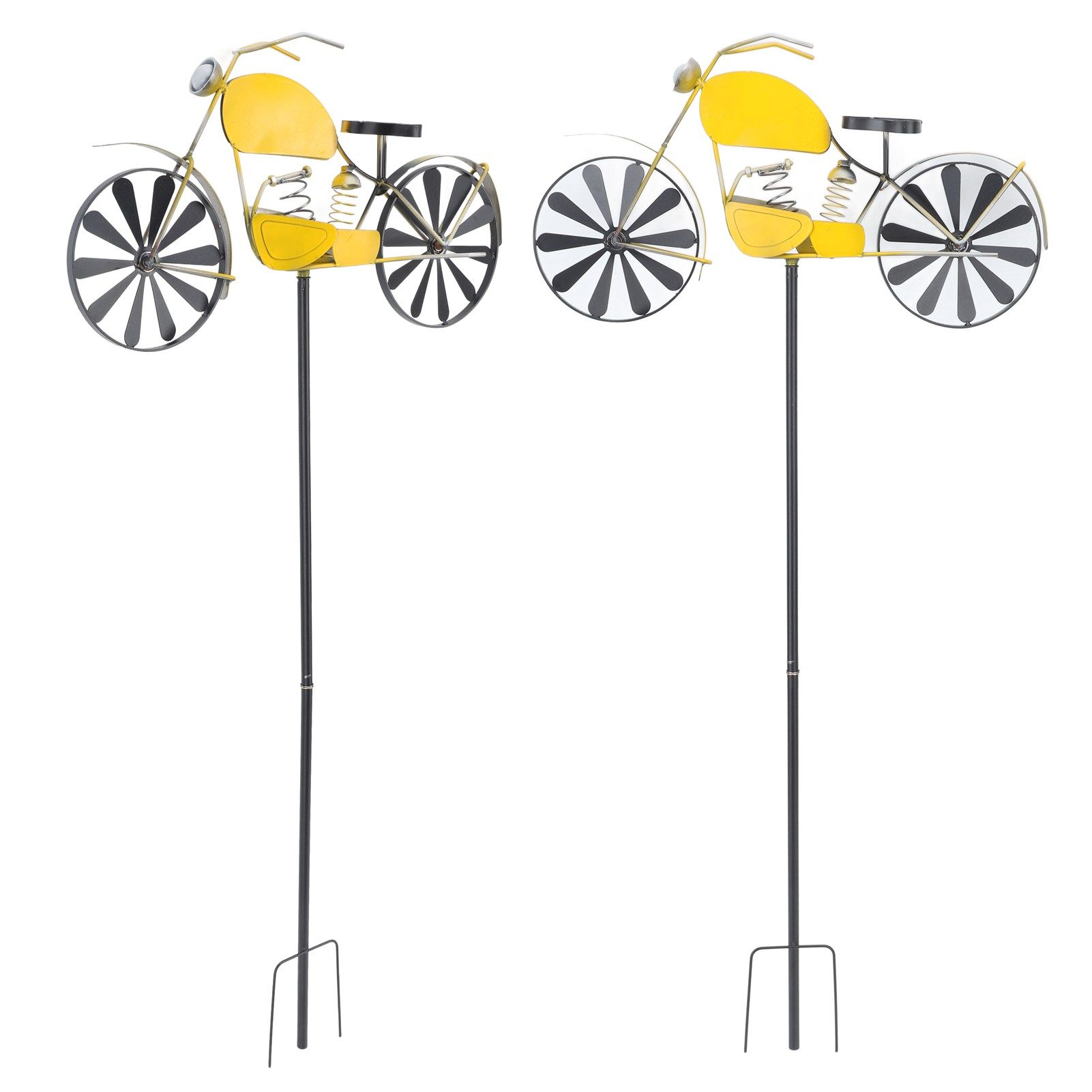 Motorcycle Wind Spinners Motorcycle Garden Spinner Vintage Style Stake view 10