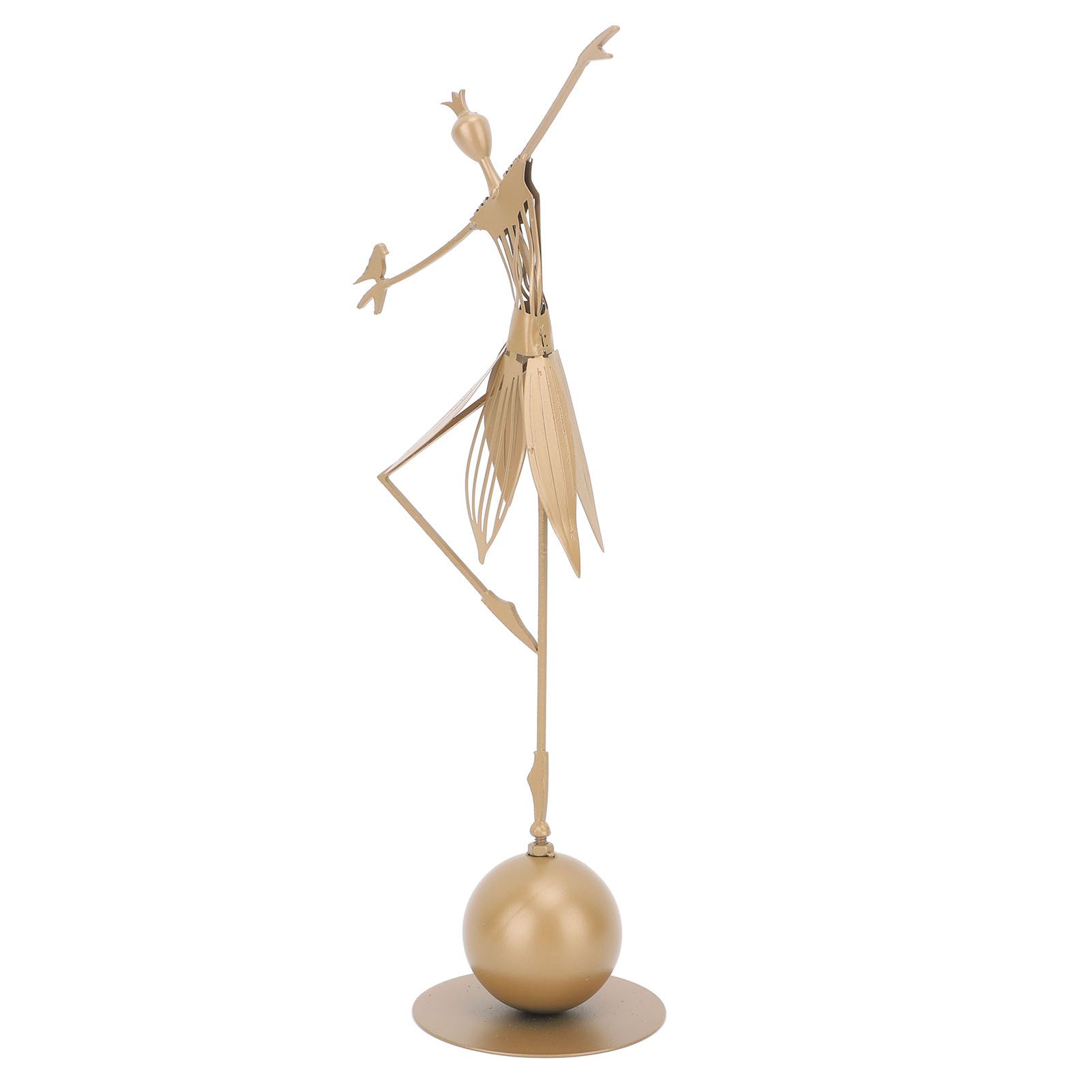 Dancing Girl Statue Metal Outdoor Sculpture Garden Decoration for Lawn view 2