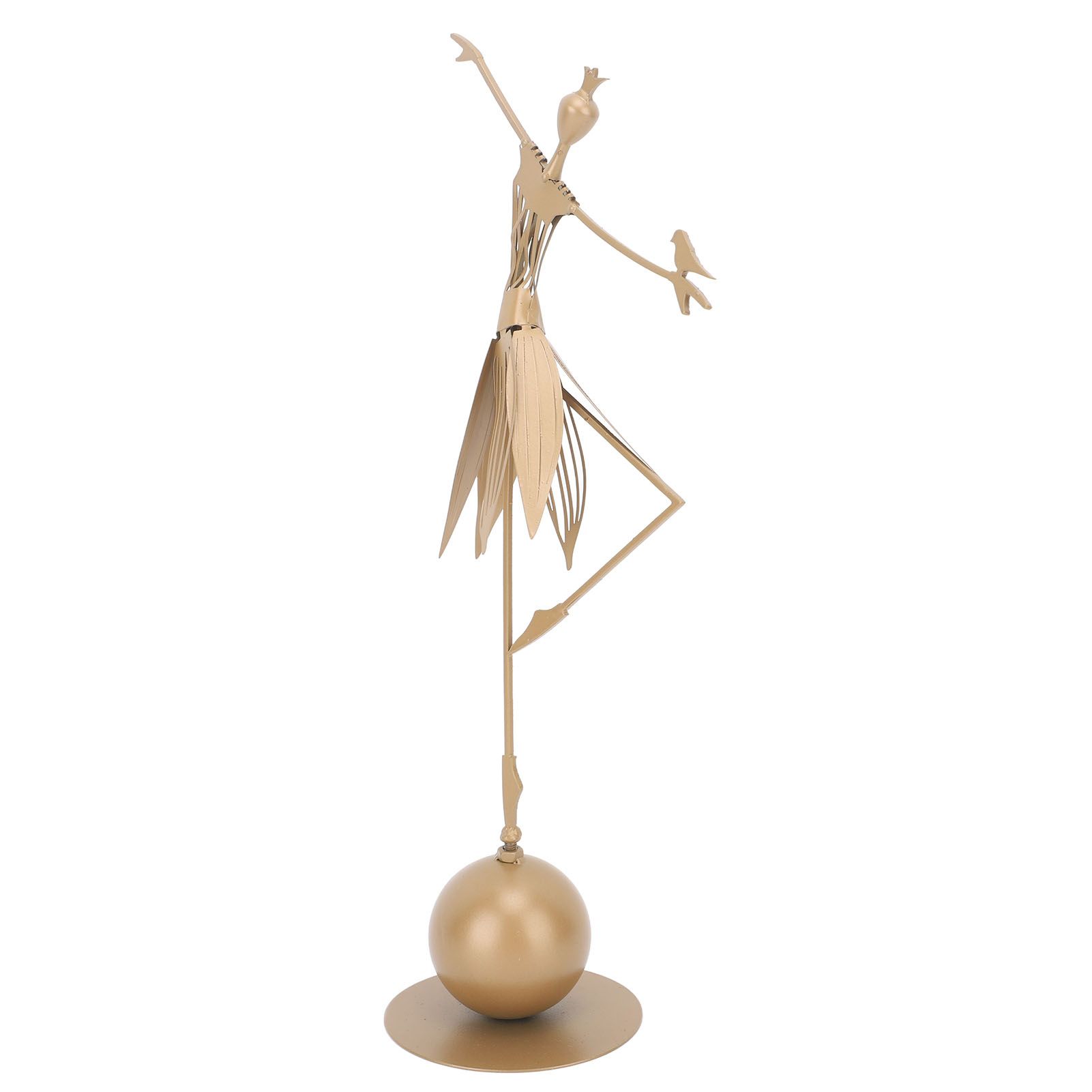 Dancing Girl Statue Metal Outdoor Sculpture Garden Decoration for Lawn view 3