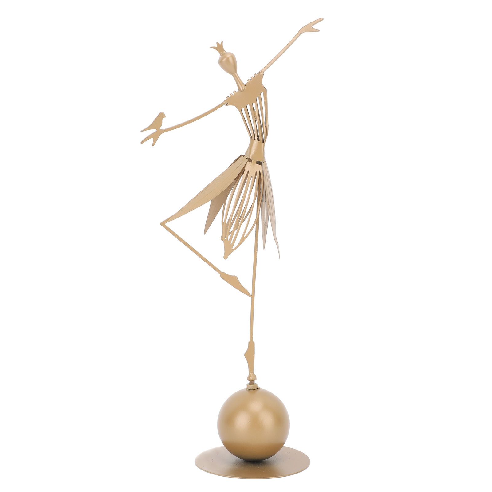 Dancing Girl Statue Metal Outdoor Sculpture Garden Decoration for Lawn view 4