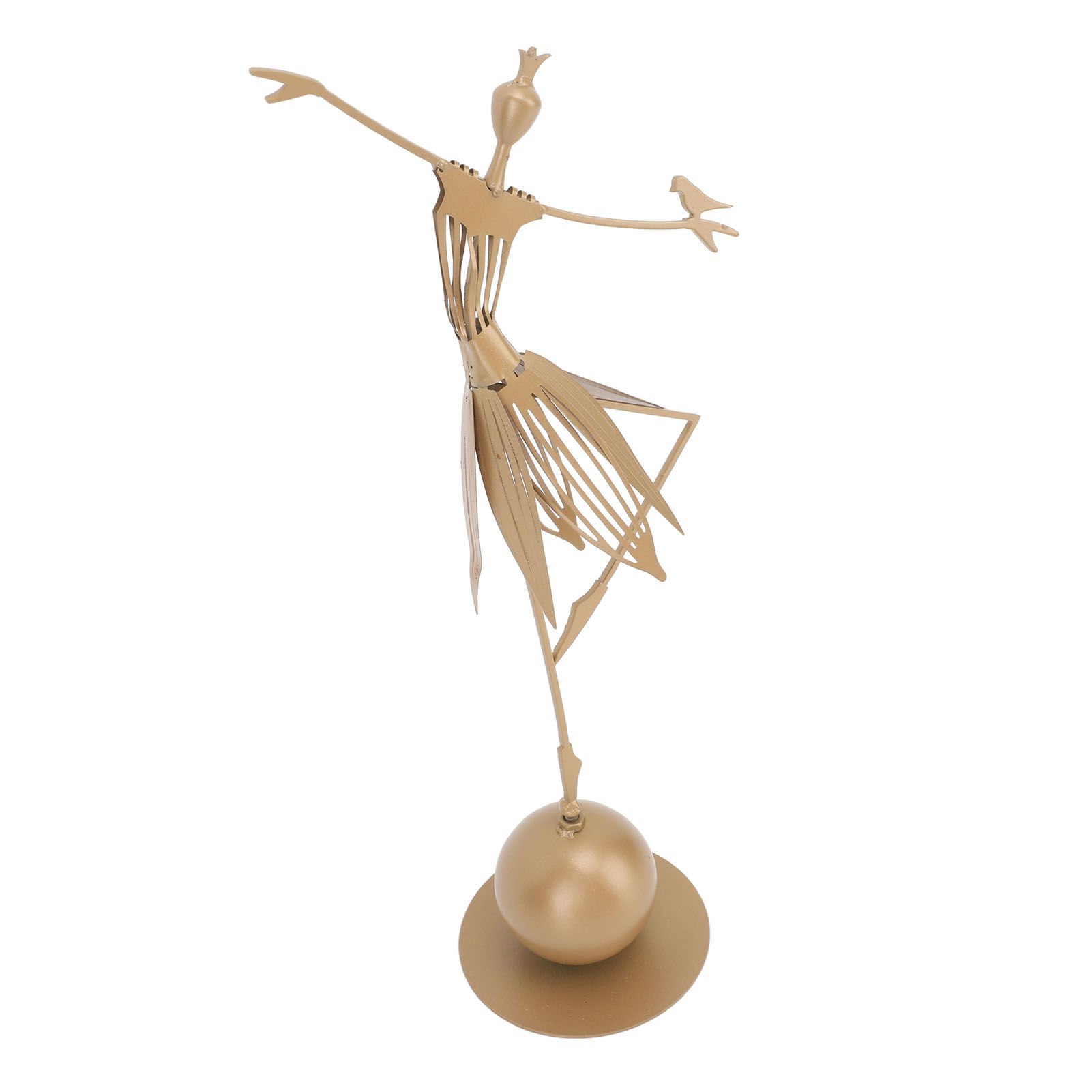 Dancing Girl Statue Metal Outdoor Sculpture Garden Decoration for Lawn view 7