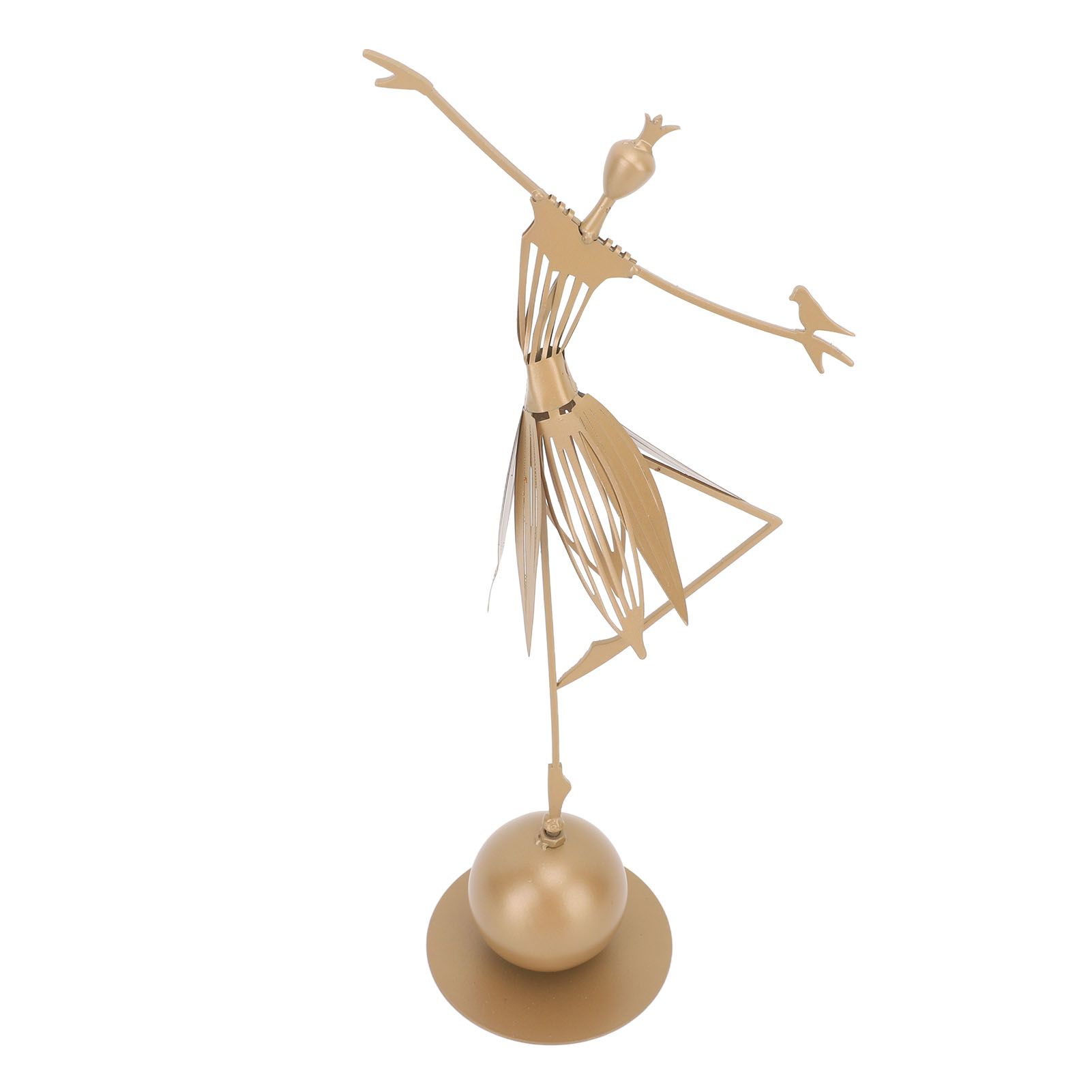Dancing Girl Statue Metal Outdoor Sculpture Garden Decoration for Lawn view 8