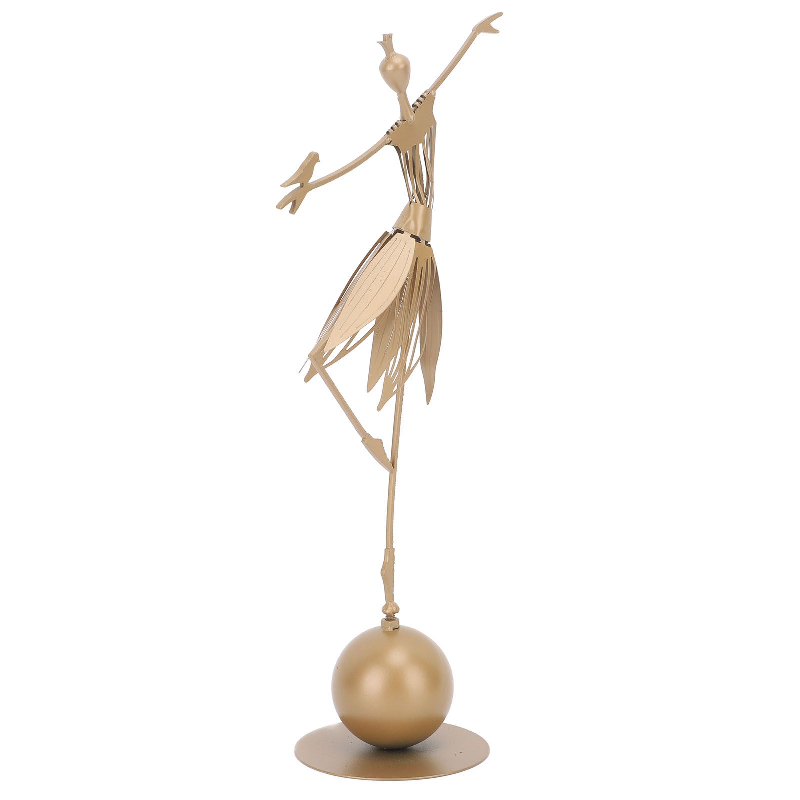 Dancing Girl Statue Metal Outdoor Sculpture Garden Decoration for Lawn view 9