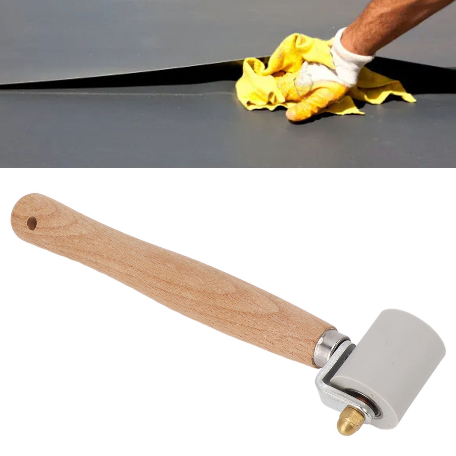 Professional Heavy Duty Silicone Seam Roller 45mm Handheld Seam Roller for PVC view 12