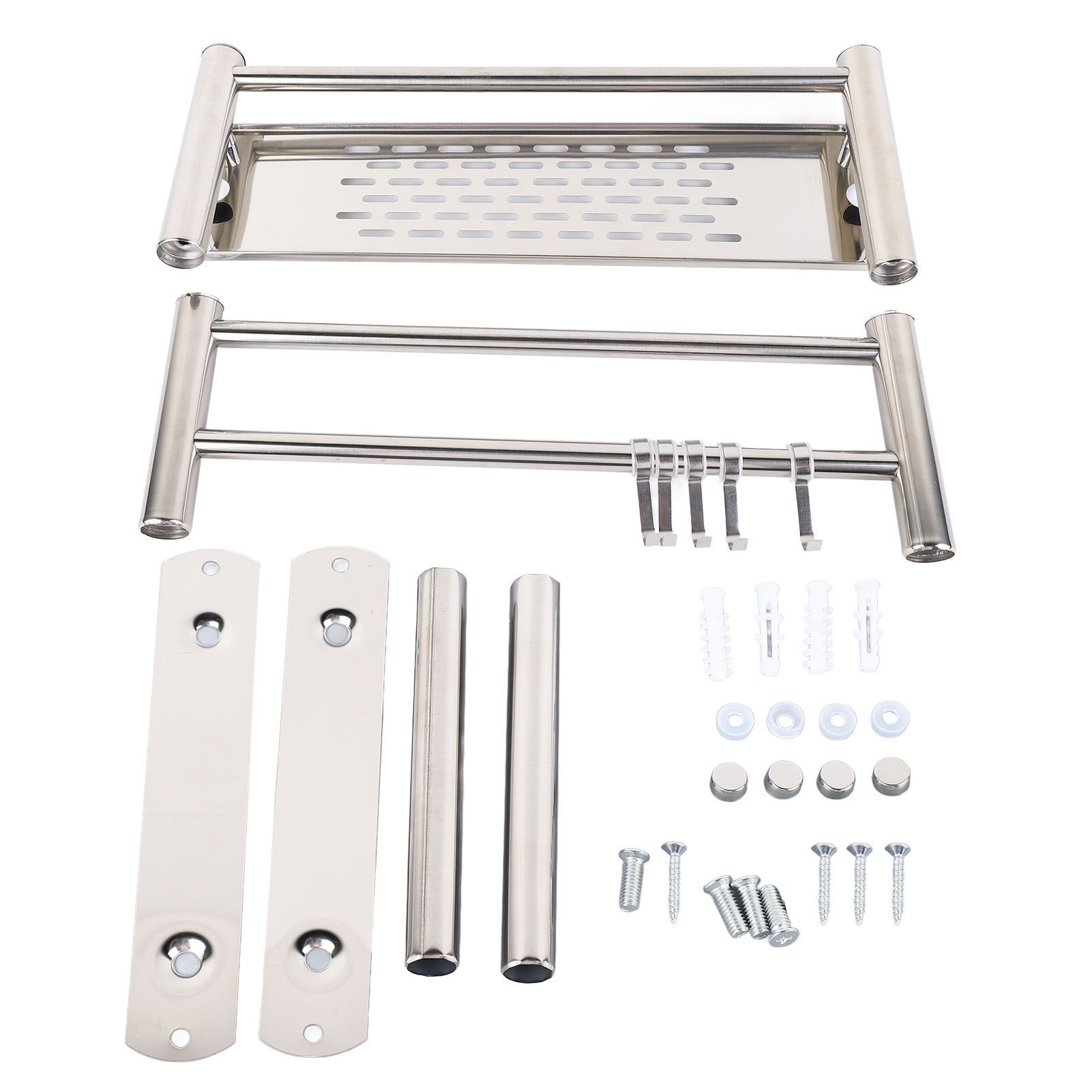 Bathroom Floating Shelves Stainless Steel Thicken Single Layer 40cm Shower