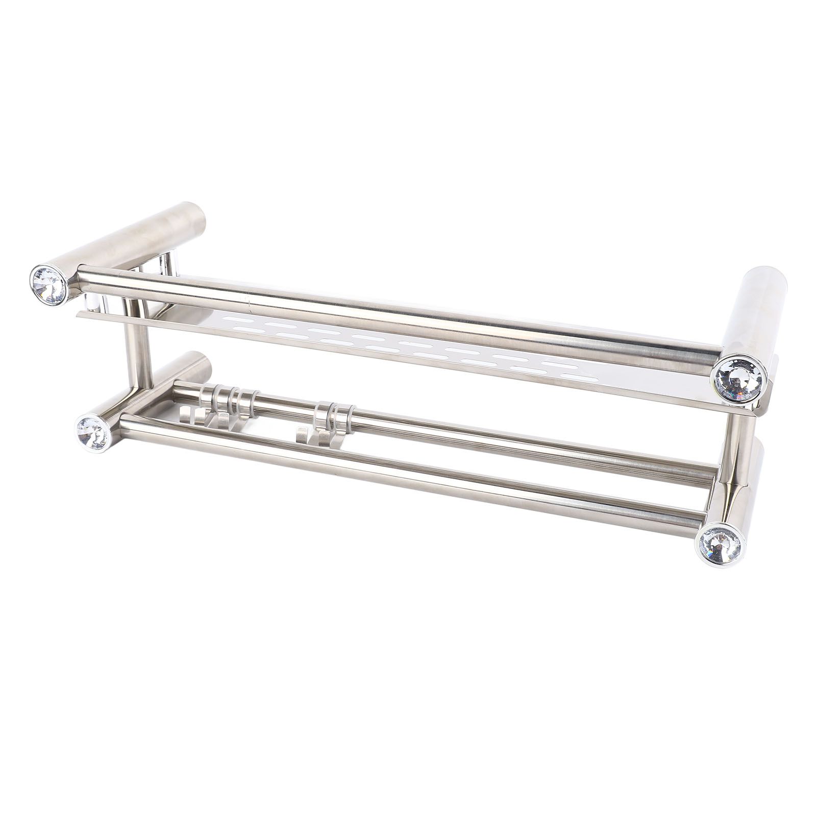 Bathroom Floating Shelves Stainless Steel Thicken Single Layer 40cm Shower view 6