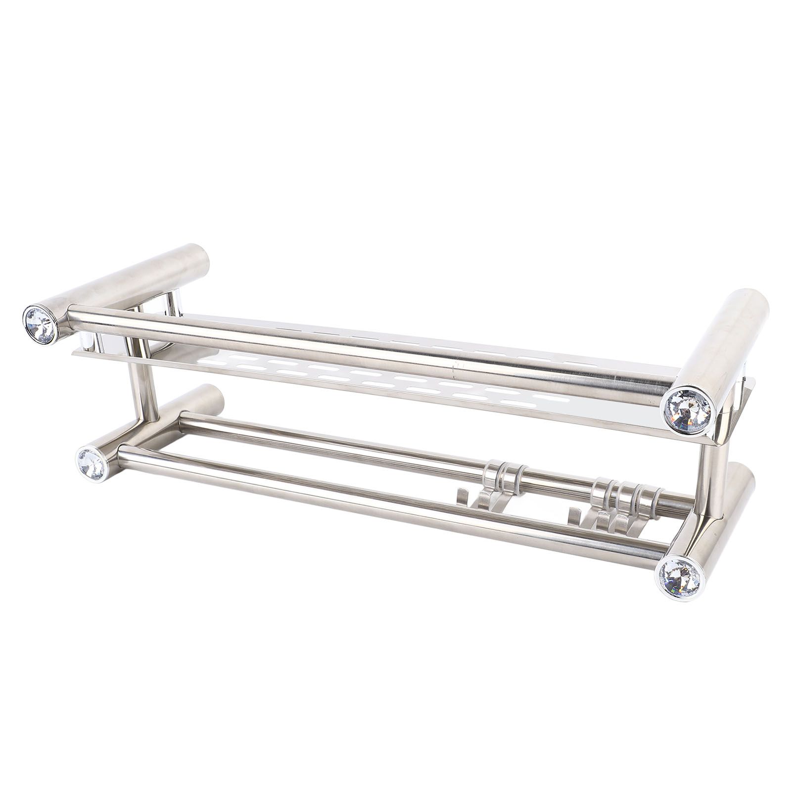 Bathroom Floating Shelves Stainless Steel Thicken Single Layer 40cm Shower view 7
