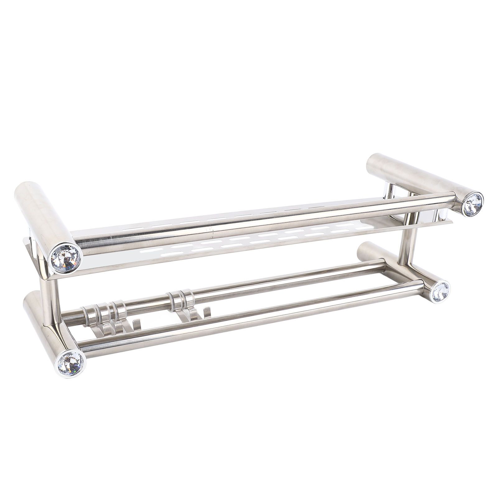 Bathroom Floating Shelves Stainless Steel Thicken Single Layer 40cm Shower view 8