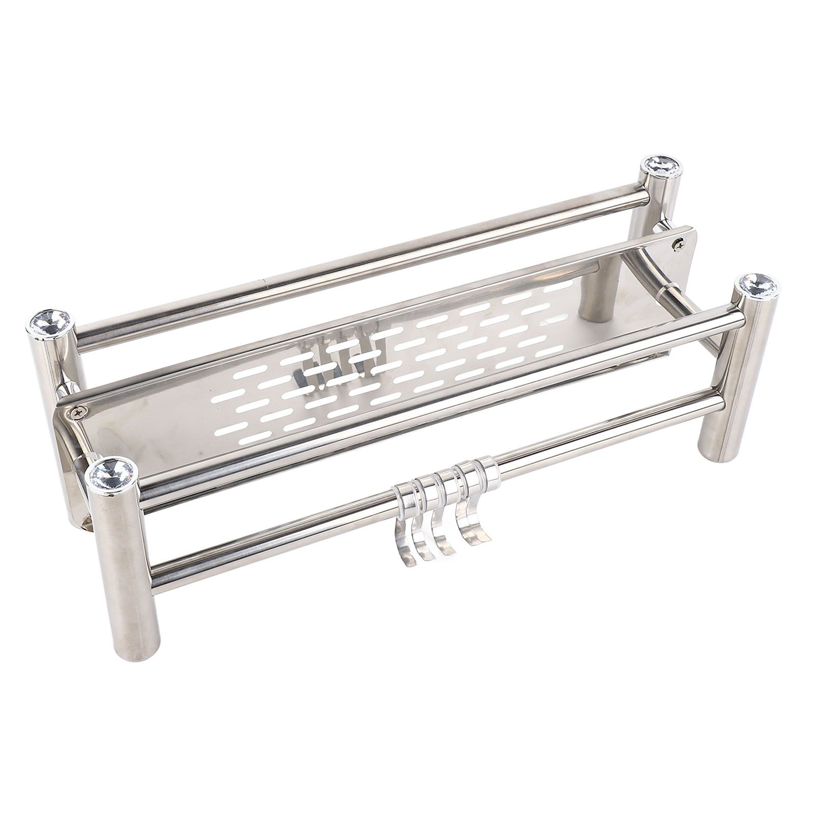 Bathroom Floating Shelves Stainless Steel Thicken Single Layer 40cm Shower view 10